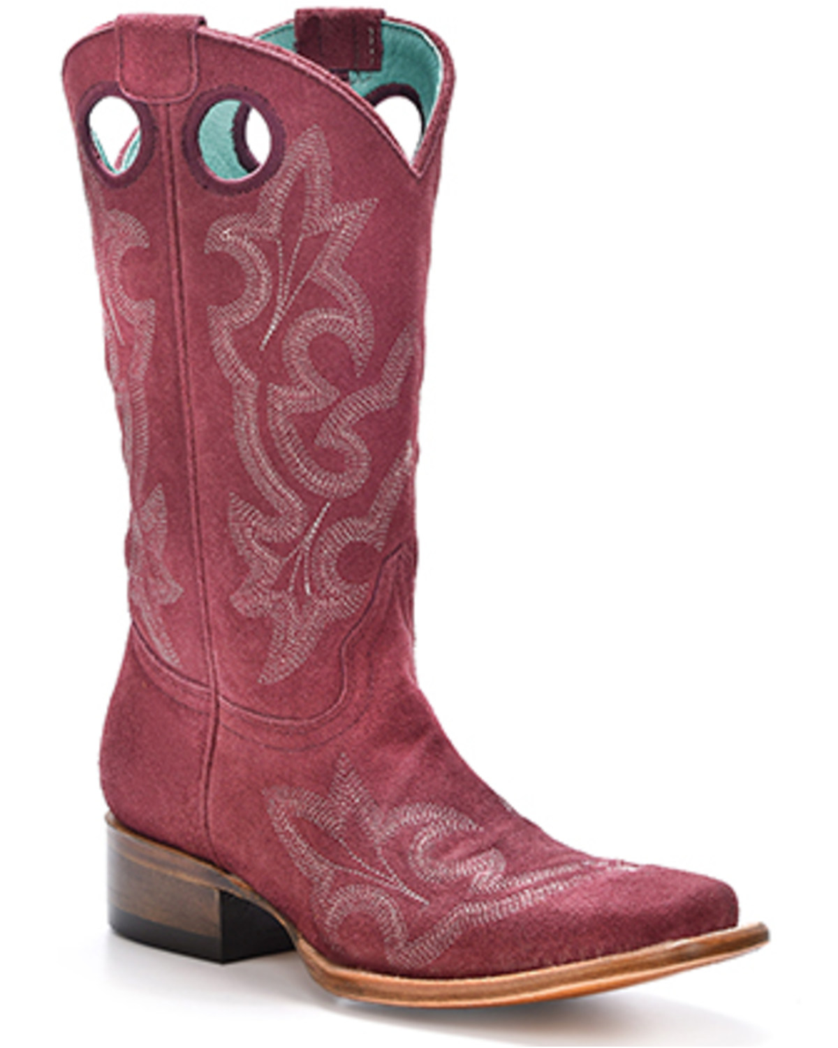 Corral Girls' Embroidered Western Boots - Square Toe