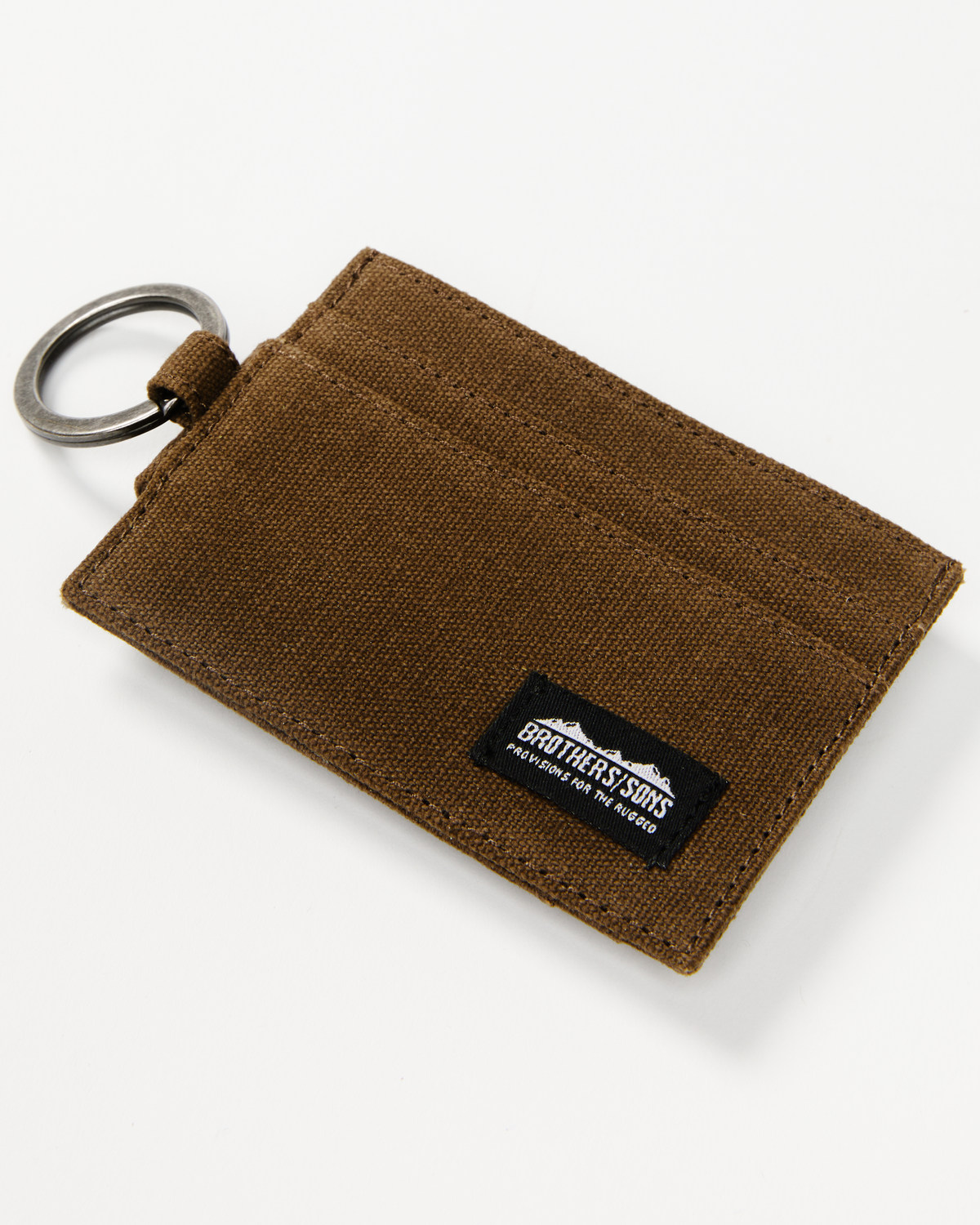 Brothers and Sons Brown Keychain & Credit Card Wallet