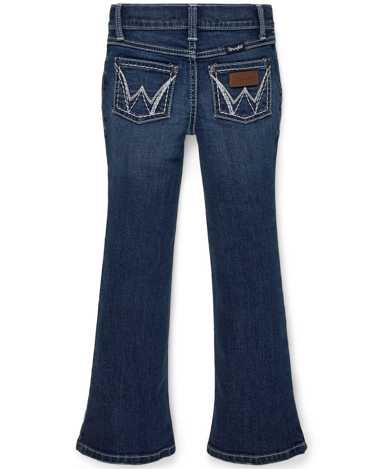 Wrangler Girls' Sadie Dark Embroidered Bootcut Jeans | Boot Barn