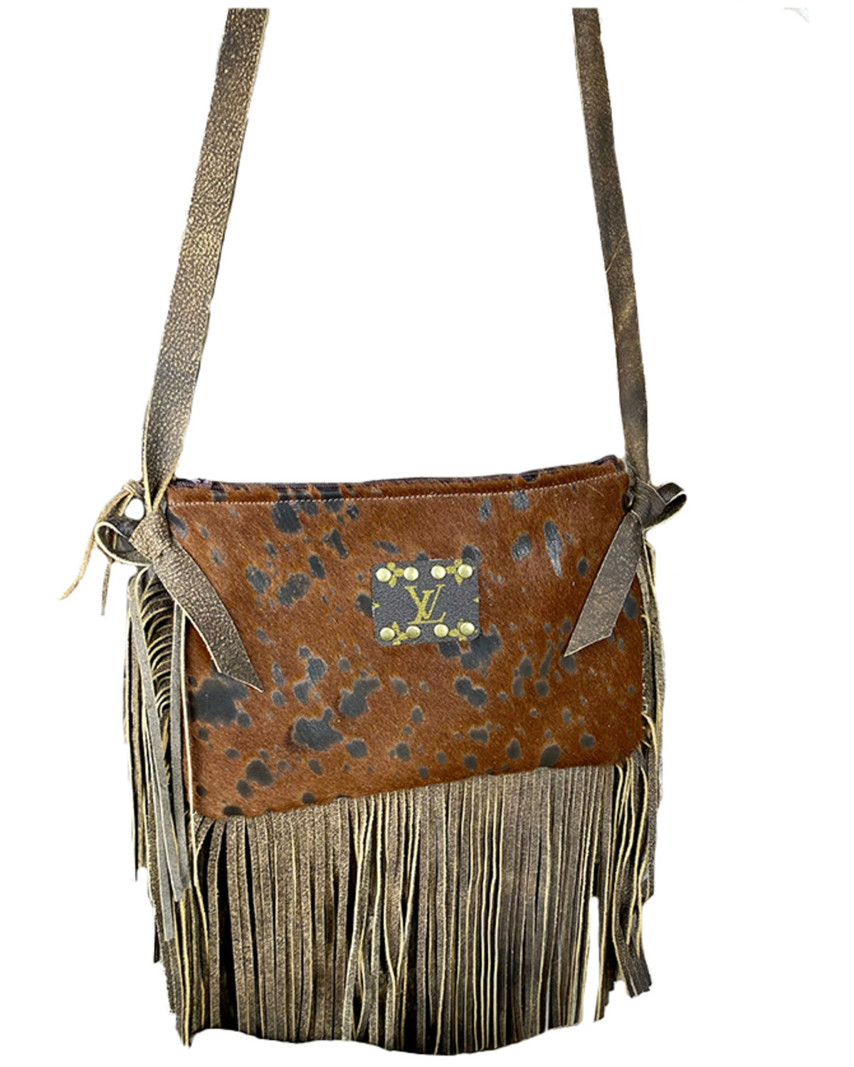 Keep It Gypsy Women's Maxine Distressed Cowhide Crossbody Bag
