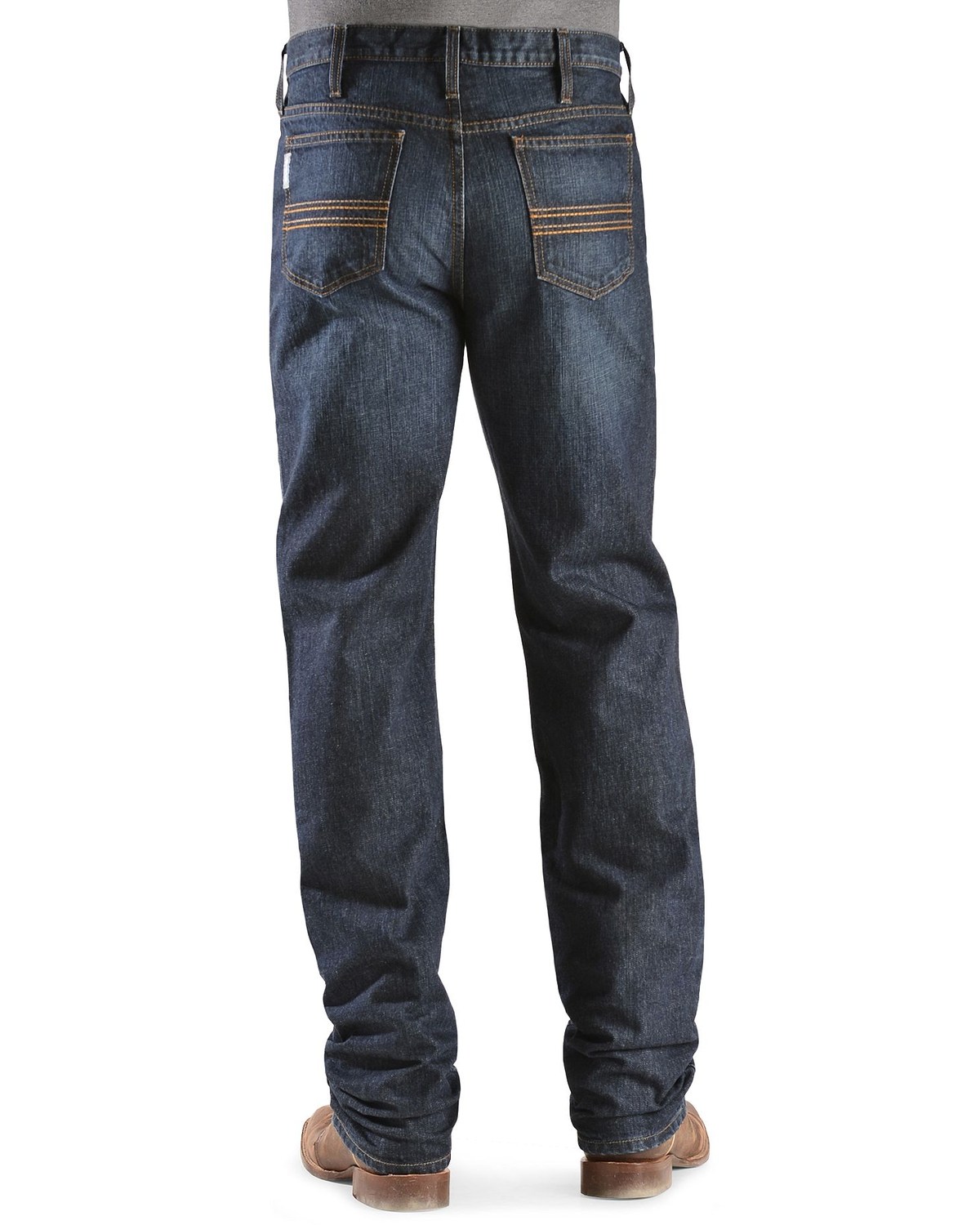 Cinch Men's Silver Label Dark Wash Slim Straight Jeans