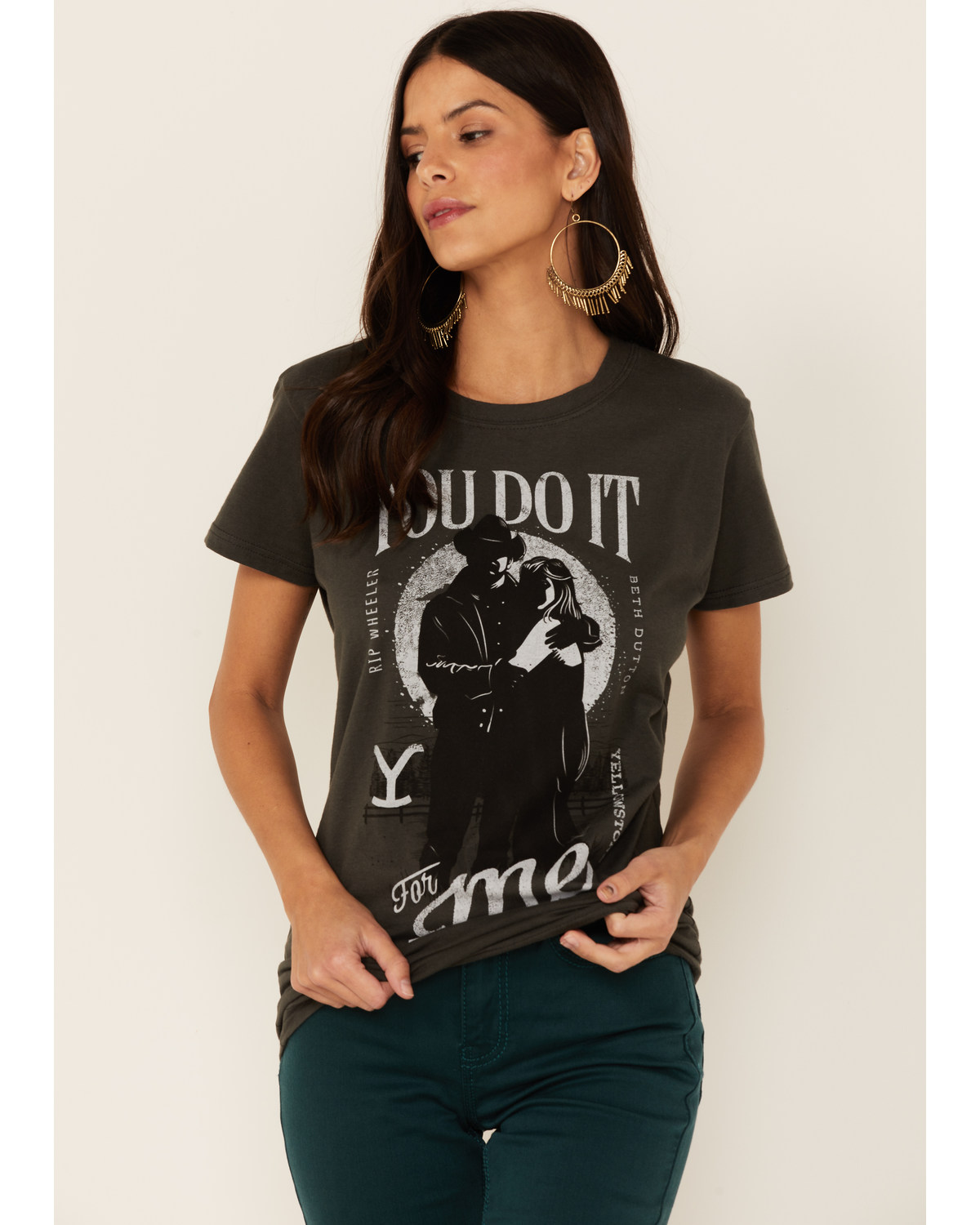 Paramount Network's Yellowstone Women's Charcoal You Do It For Me Graphic Tee