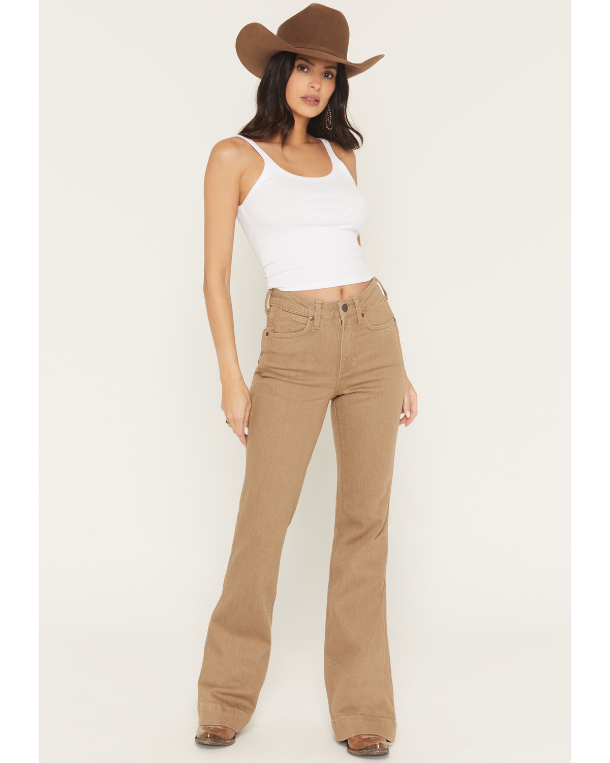 Wrangler Retro Women's Emersyn Bailey High Rise Trouser Stretch Denim Jeans