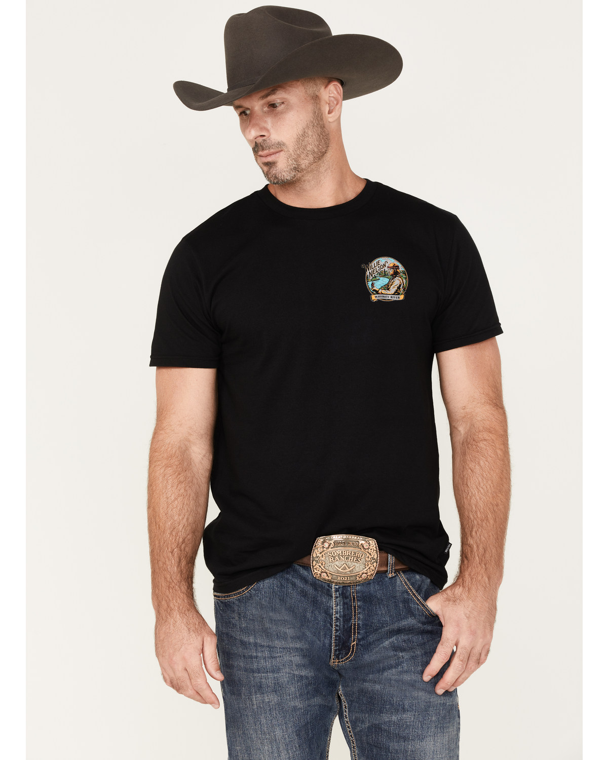 Brixton x Willie Nelson Men's Whiskey River Graphic T-Shirt
