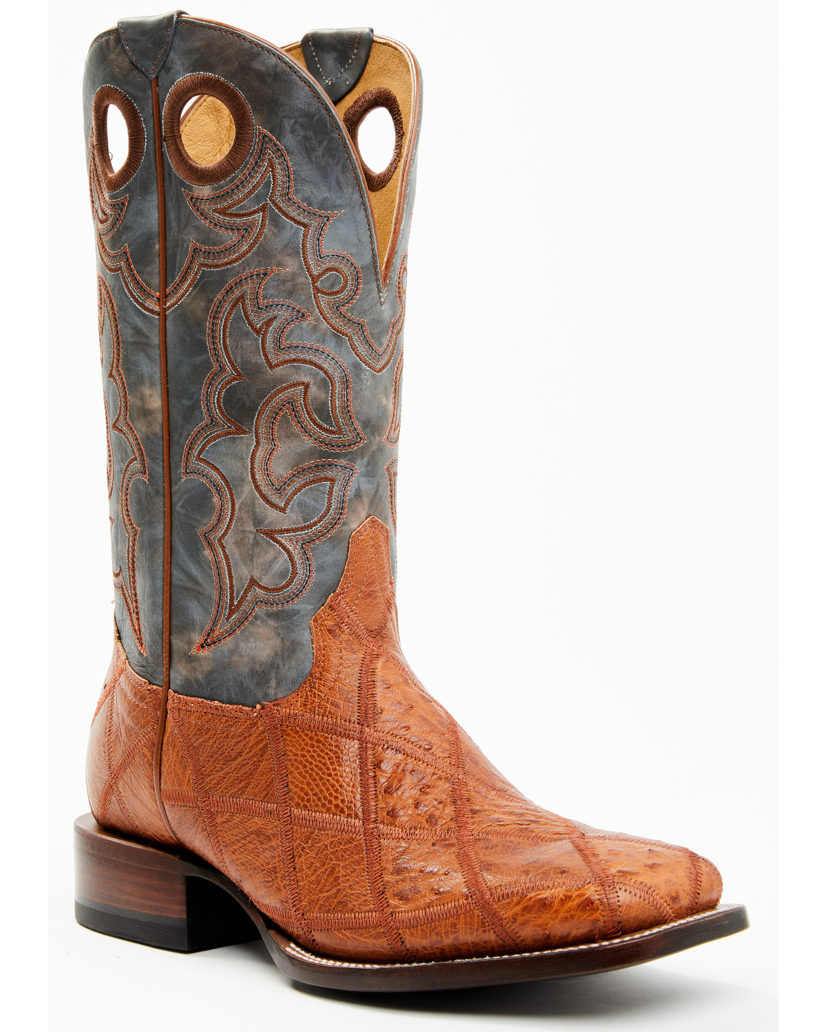 Cody James Men's Exotic Ostrich Western Boots - Broad Square Toe