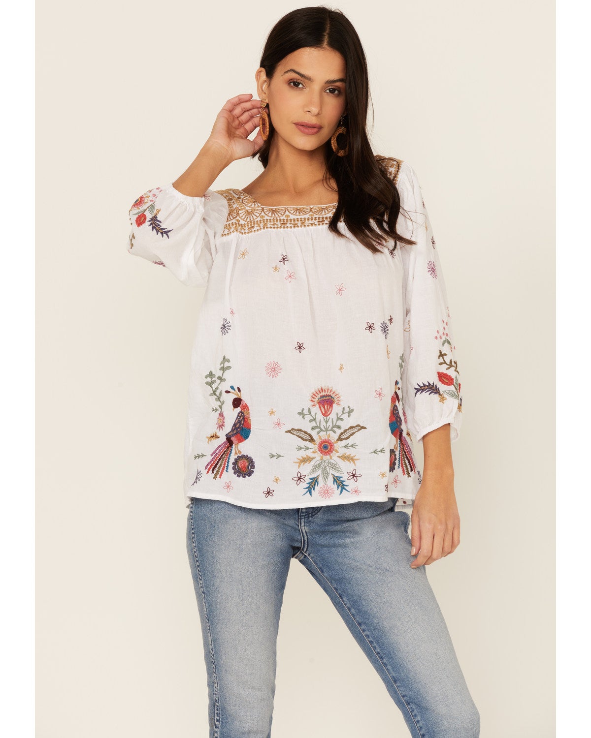 Johnny Was Women's White Lucy Artisan 