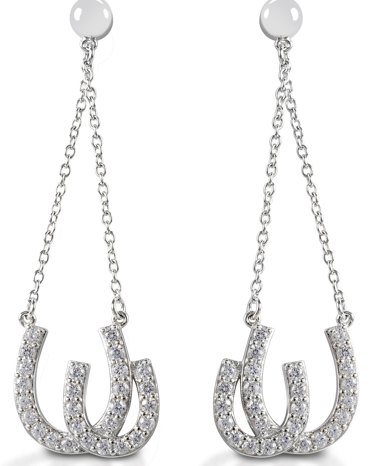 Kelly Herd Women's Double Horseshoe Earrings