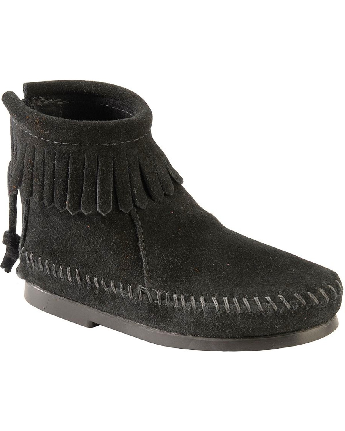 black moccasin boots