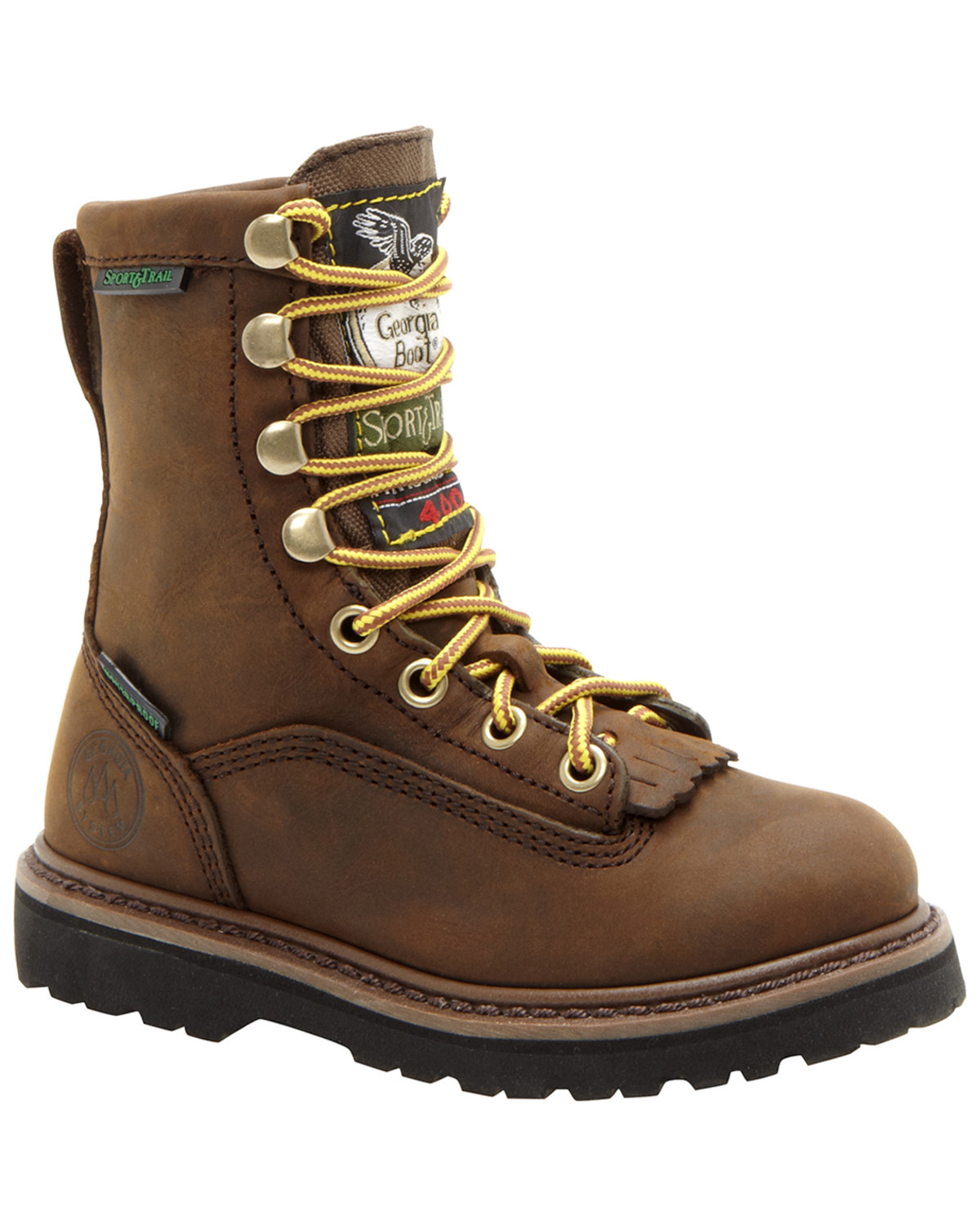 Georgia Boys' Insulated Outdoor Waterproof Lace-Up Boots