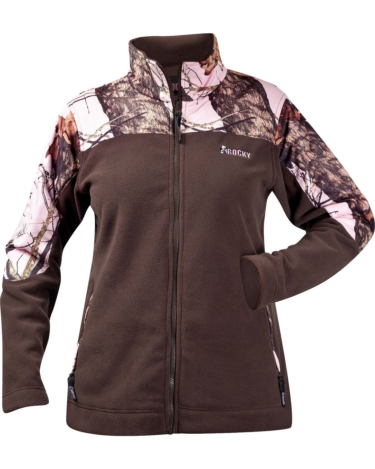 women's camo fleece jacket