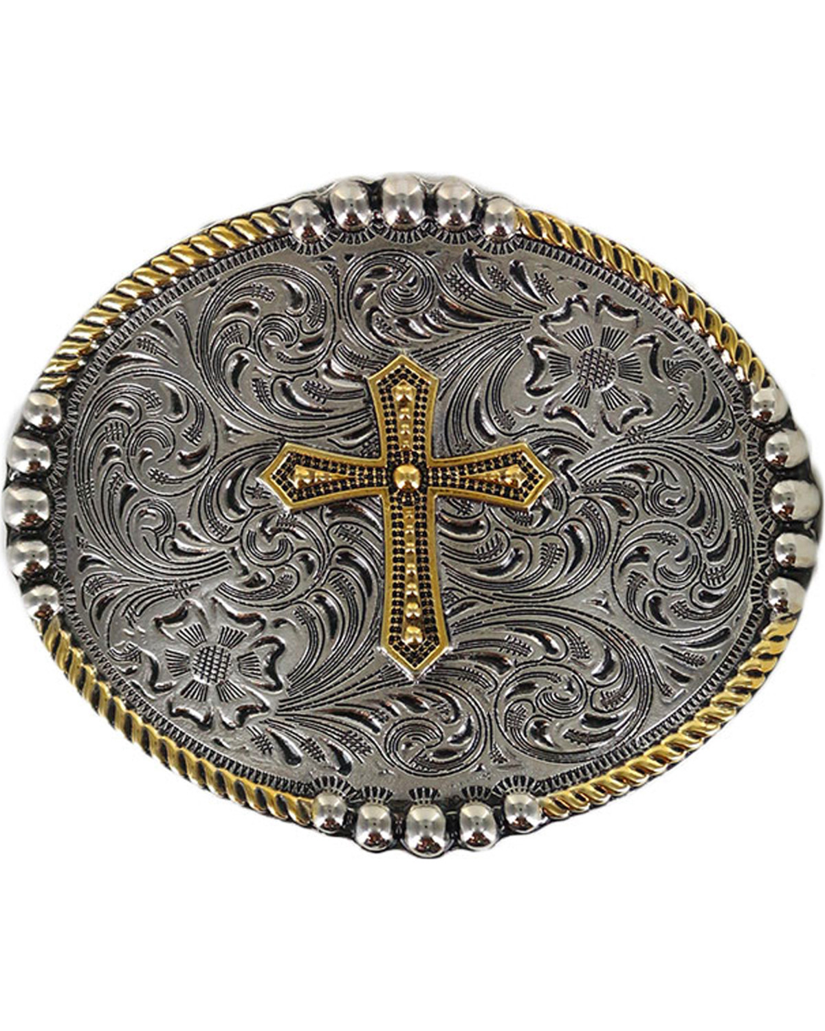 Cody James Men's Filigree Cross Belt Buckle