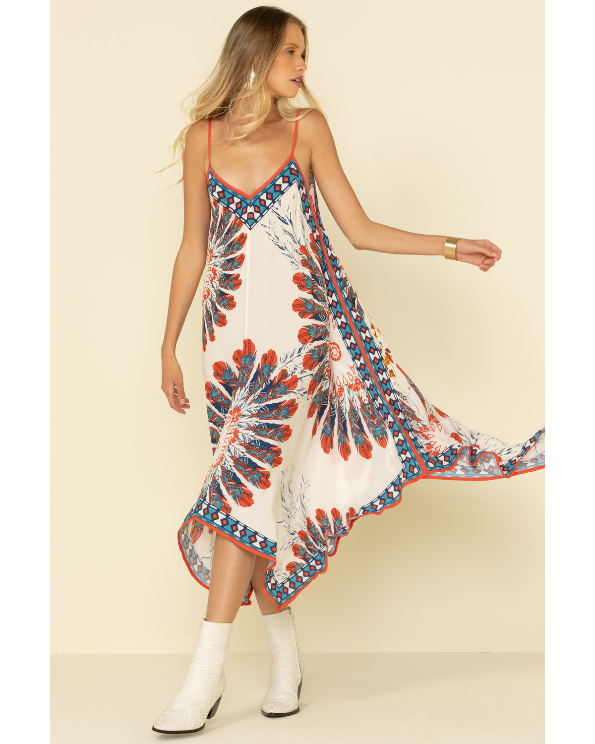 tie dye slip dress