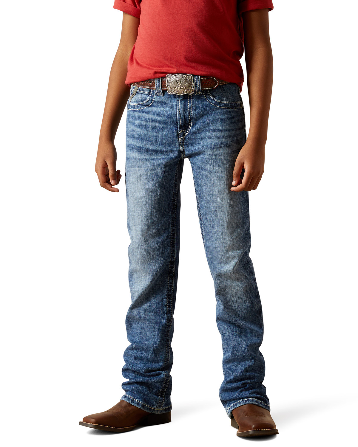 Ariat Boys' B4 Marshall Relaxed Bootcut Denim Jeans