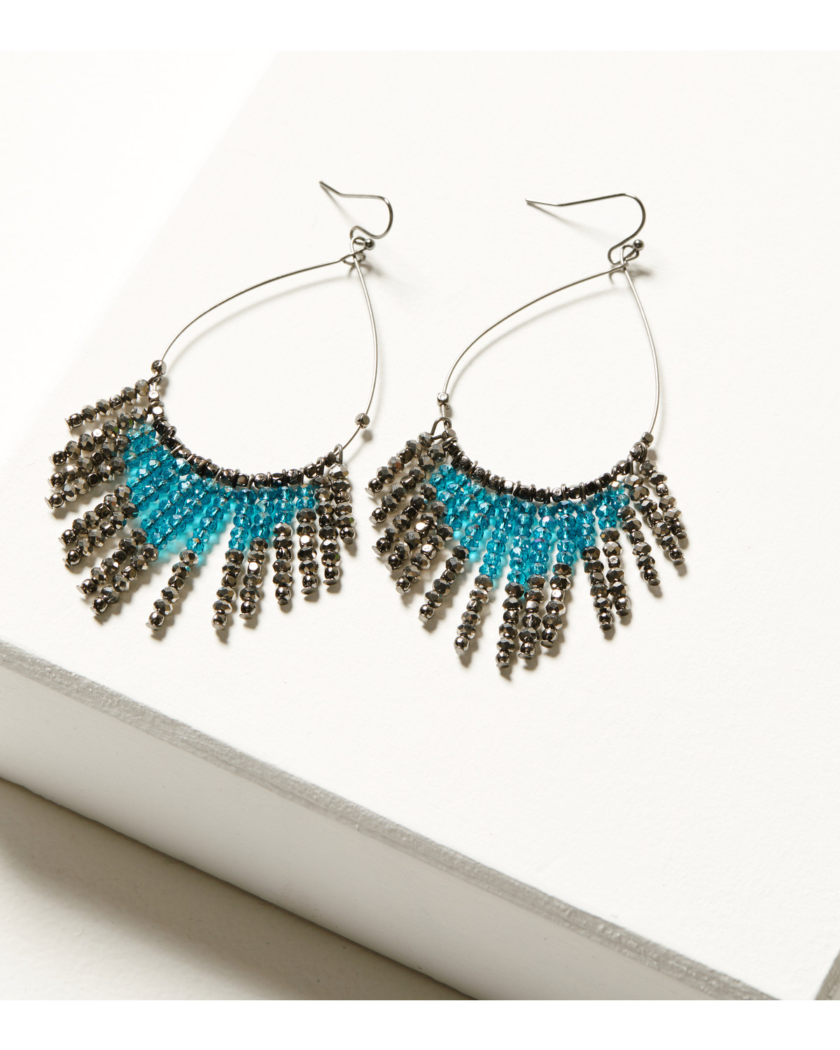 Shyanne Women's Enchanted Forest Cascading Beaded Fringe Earrings