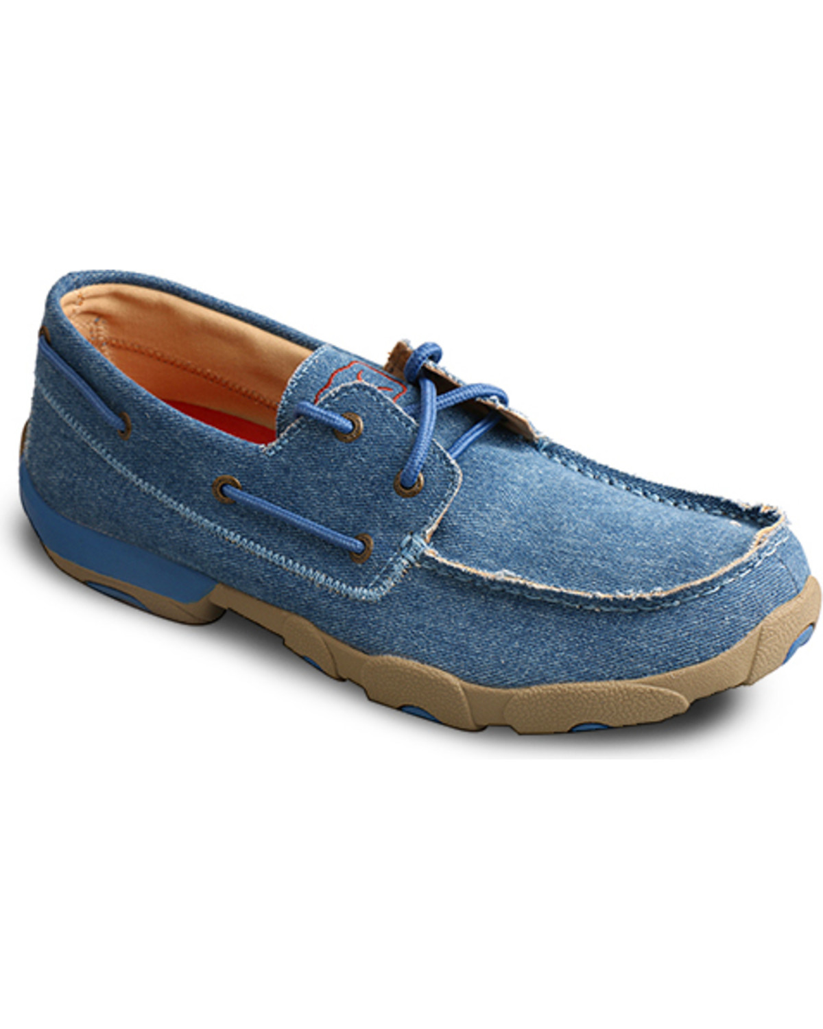 blue moccasins