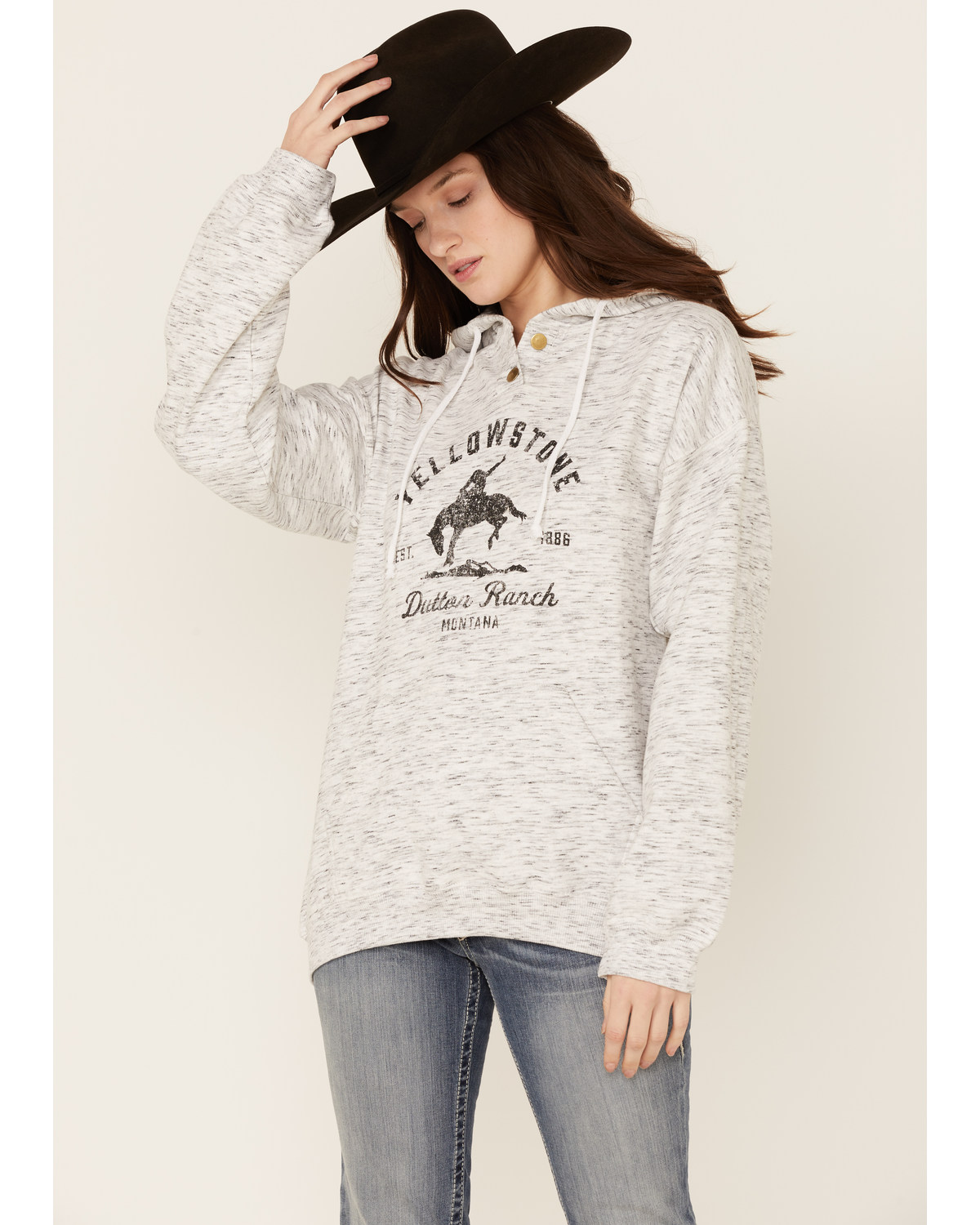 Paramount Network's Yellowstone Women's Bronco Graphic Hooded Pullover