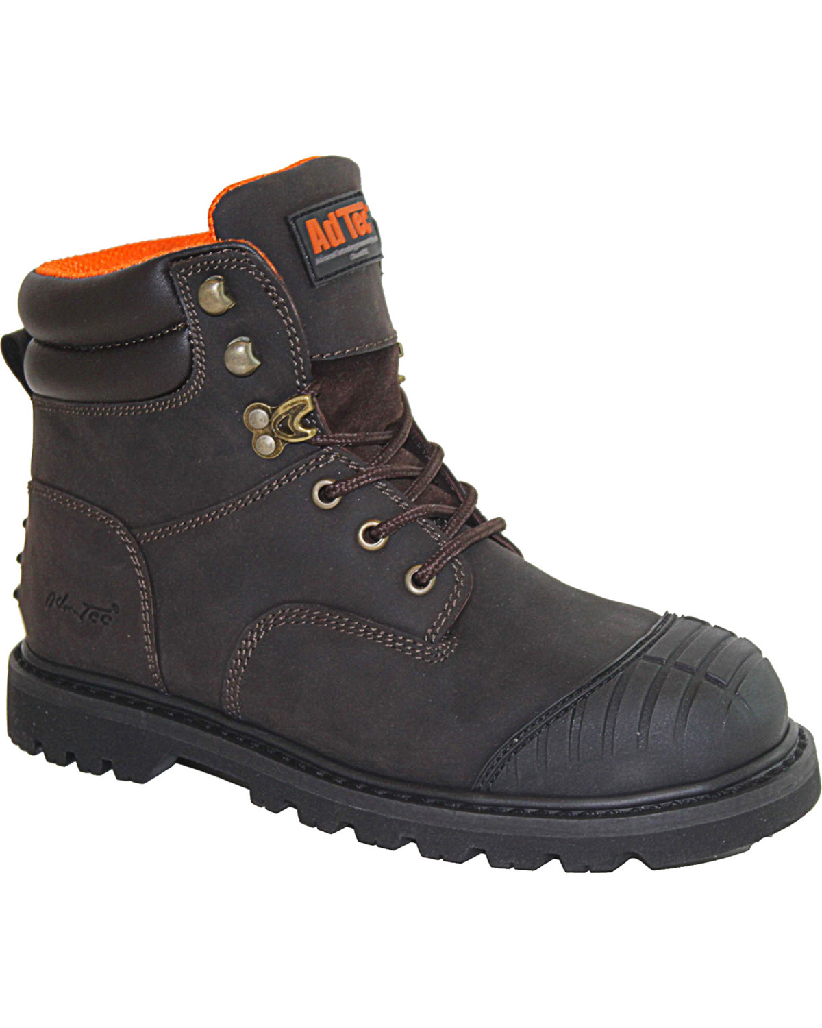 Ad Tec Men's 6" Oiled Leather Work Boots - Steel Toe