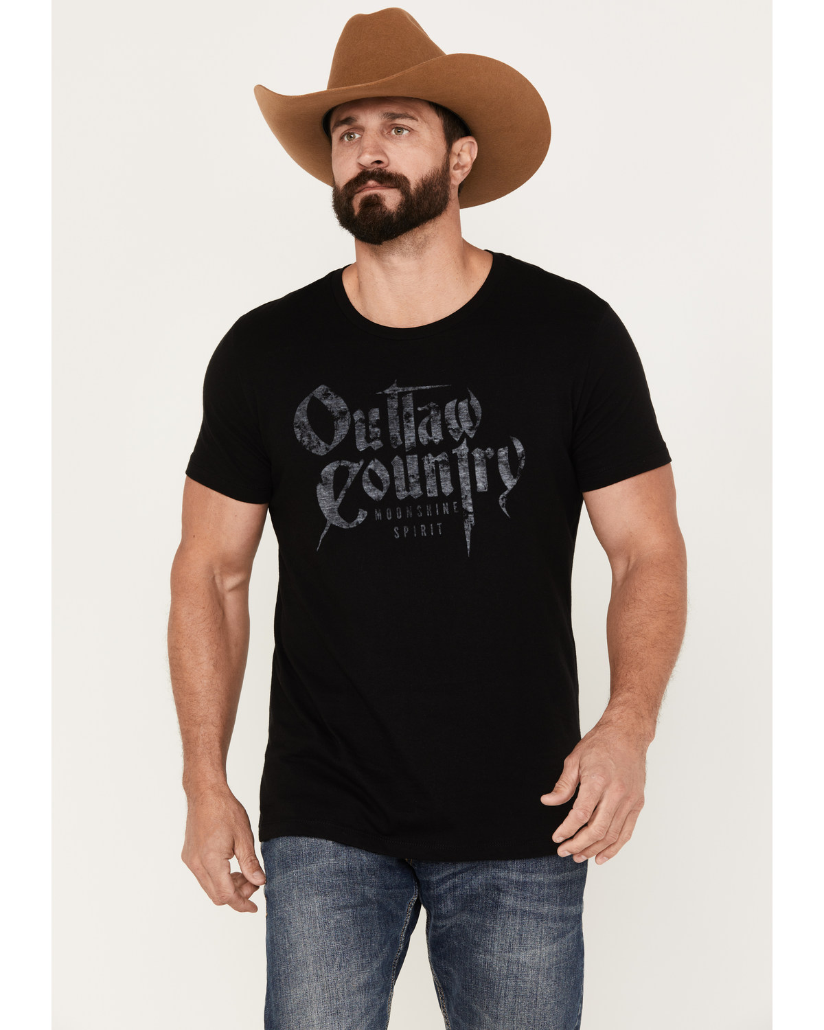Moonshine Spirit Men's Outlaw Short Sleeve Graphic T-Shirt