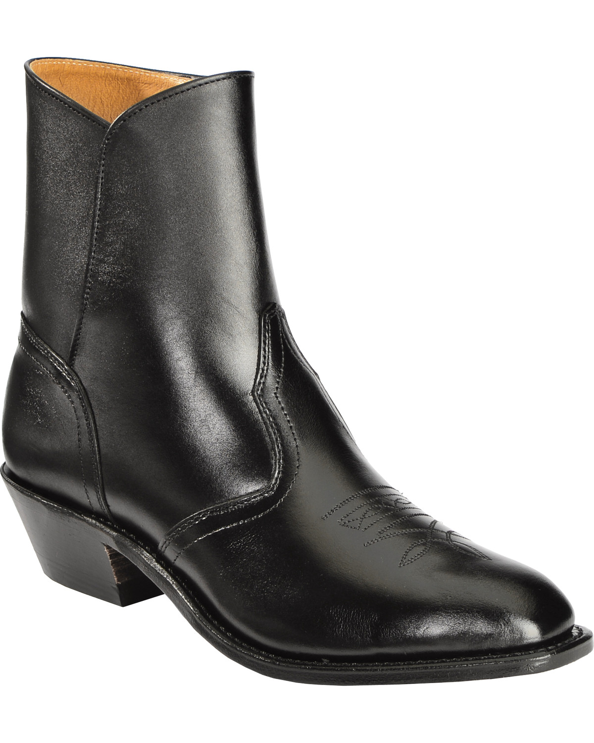 mens black ankle boots with zip