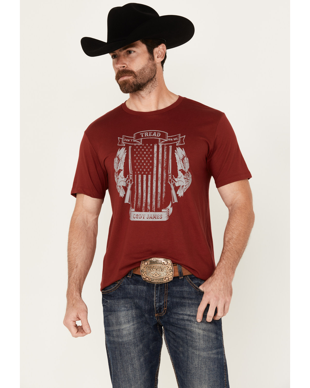 Cody James Men's Tread Flag Short Sleeve Graphic T-Shirt
