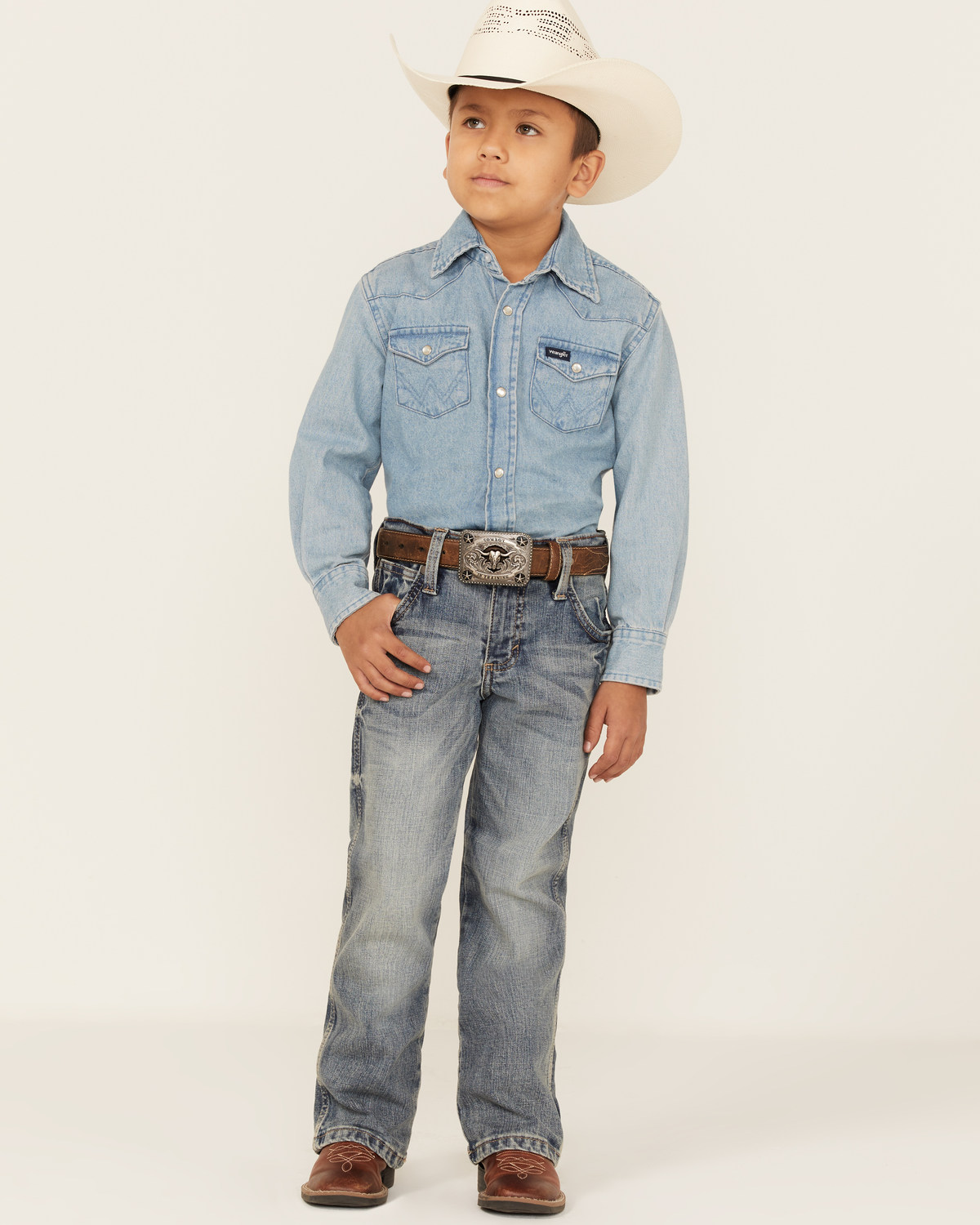 Wrangler Little Boys' Greeley Relaxed Bootcut Jeans