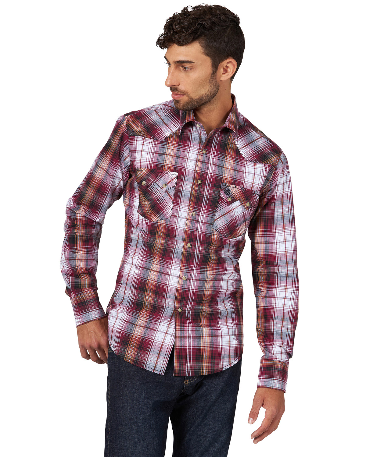 wrangler western shirts for men