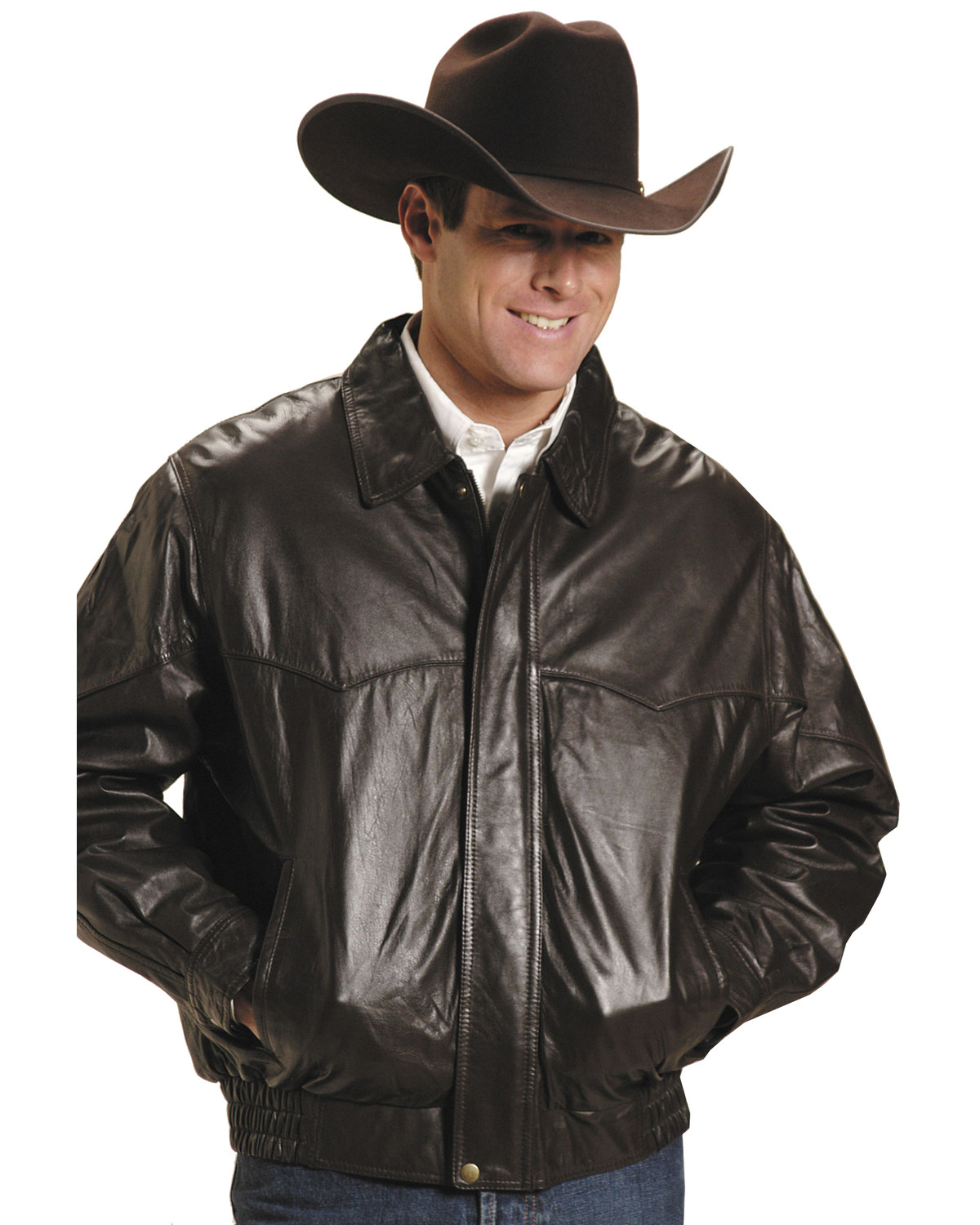 Roper Lamb Nappa Bomber Jacket - Big & Tall