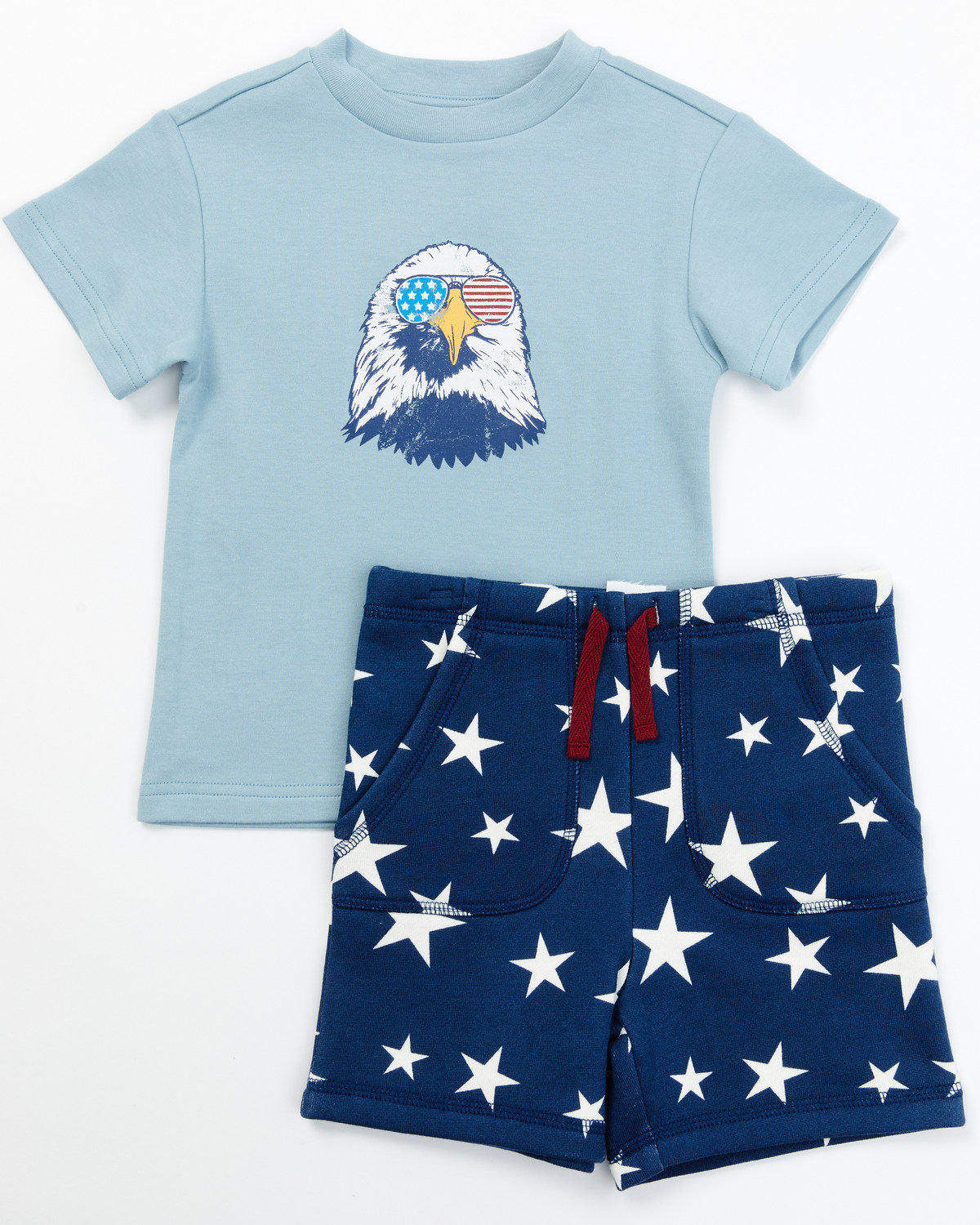 Cody James Toddler Boys' USA Shirt and Shorts - 2 Piece Set