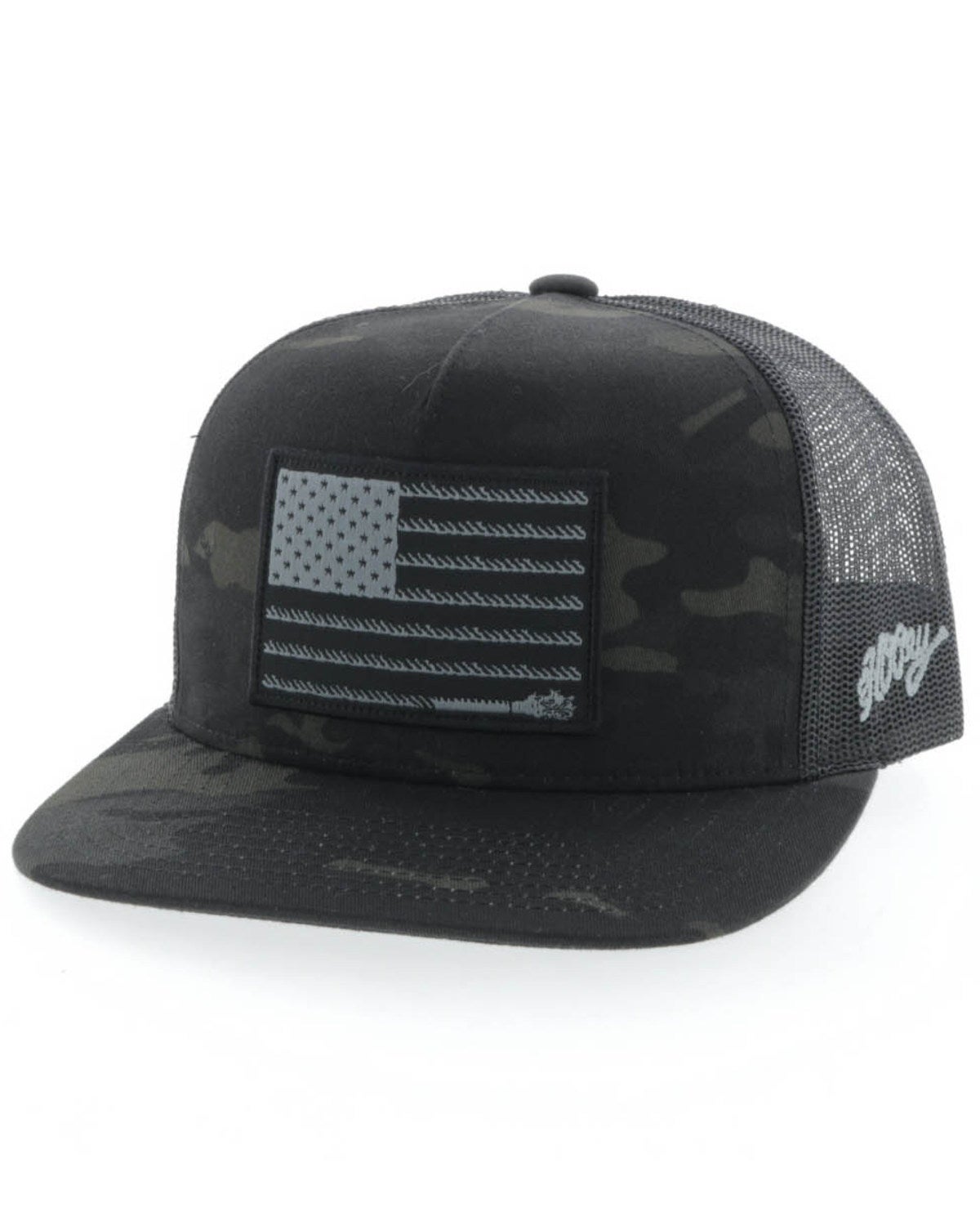 HOOey Men's Camo Black Liberty Roper 