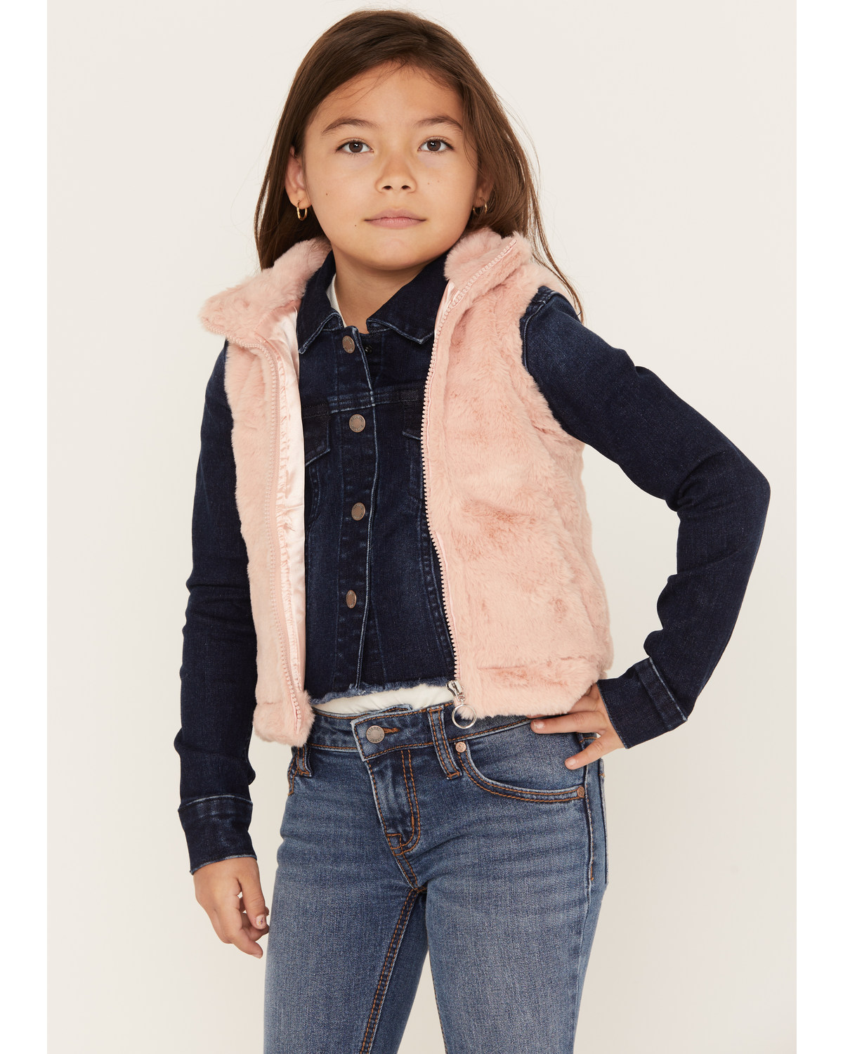 Urban Republic Girls' Faux Fur Vest