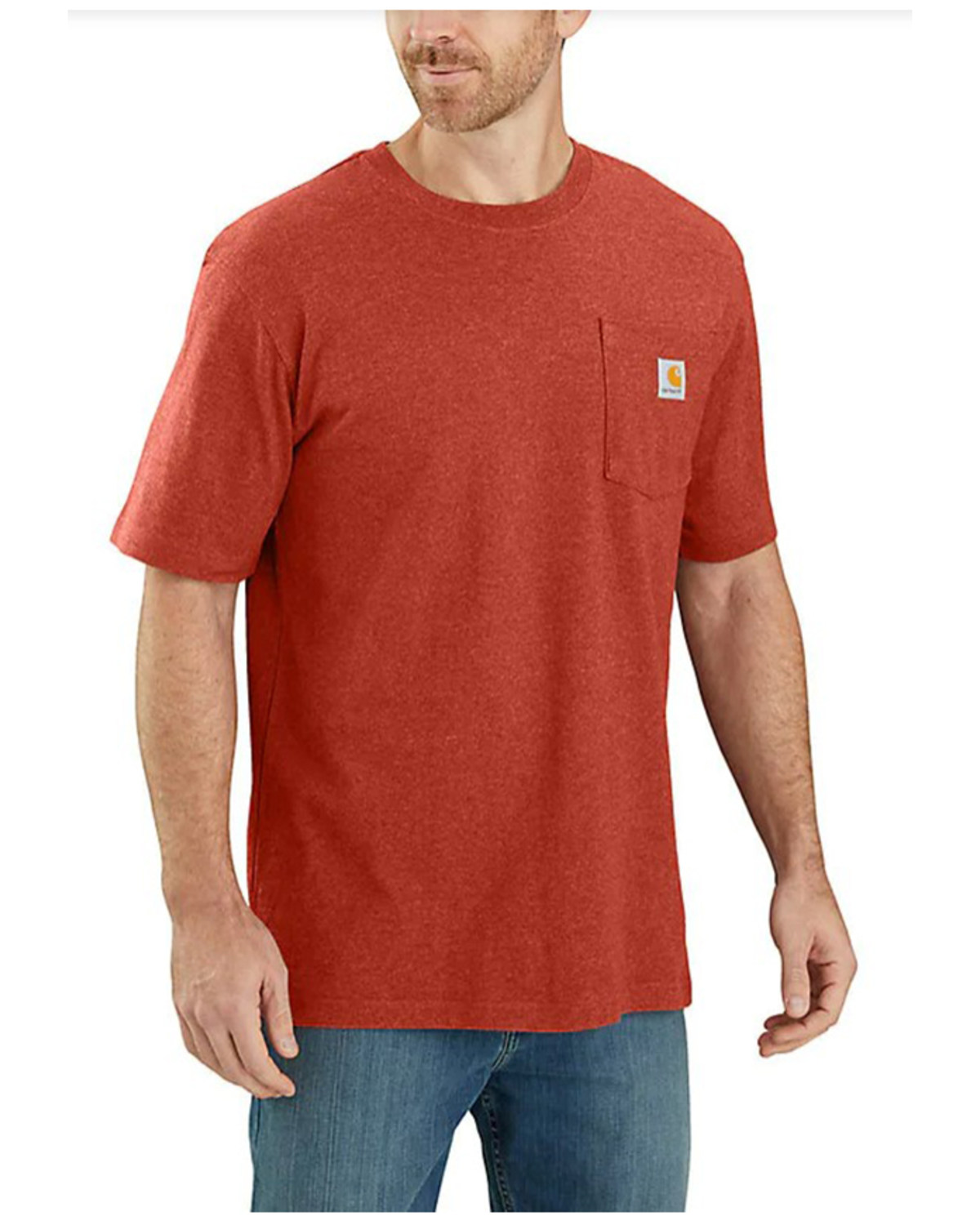 Carhartt Men's Loose Fit Heavyweight Logo Pocket Work T-Shirt