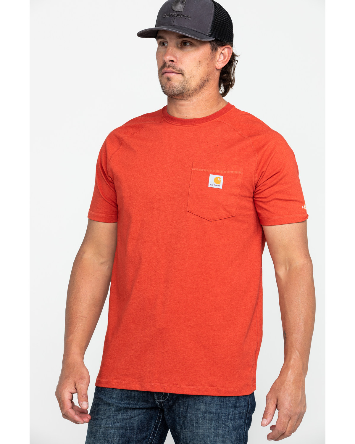 red carhartt t shirt