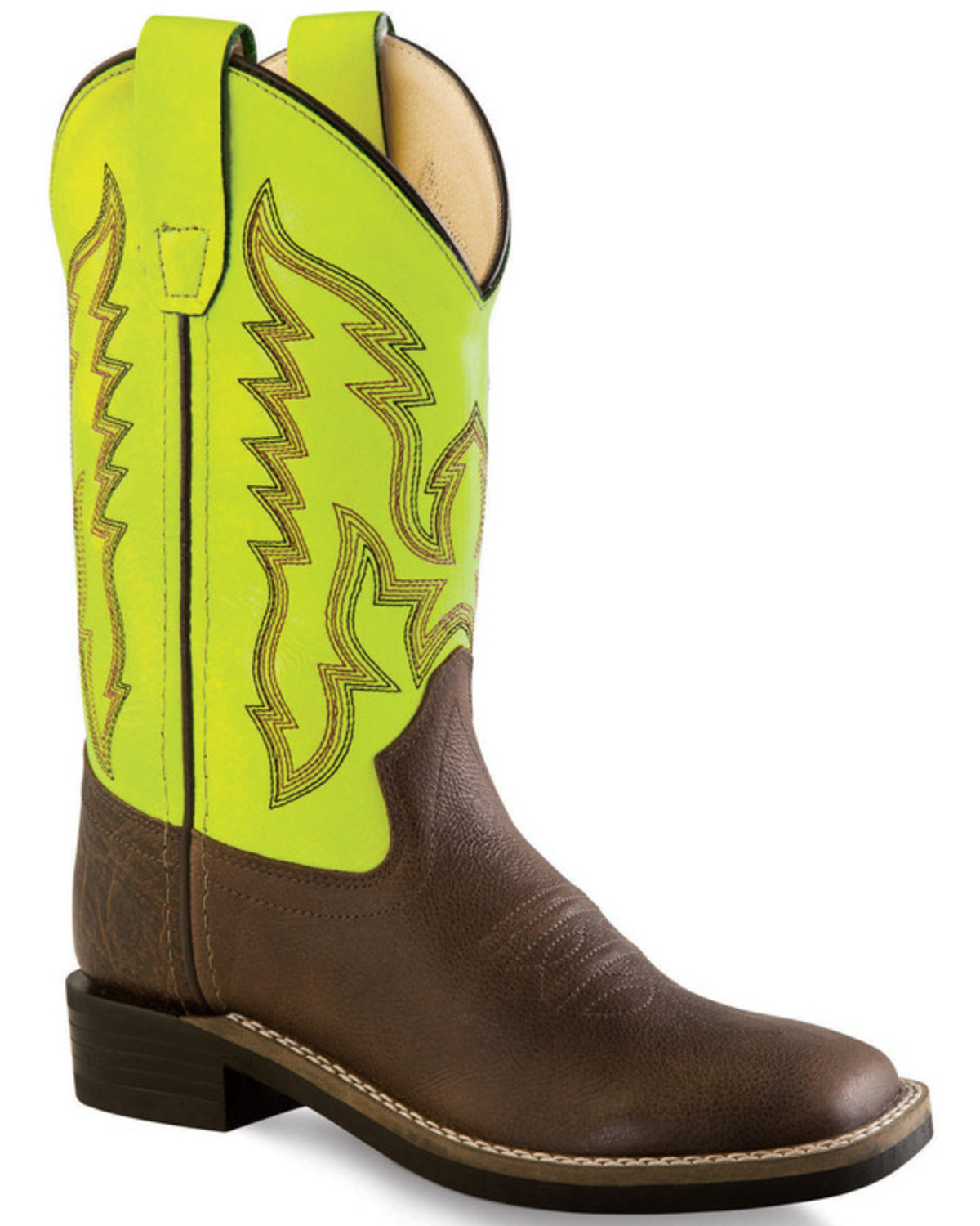 neon yellow boots