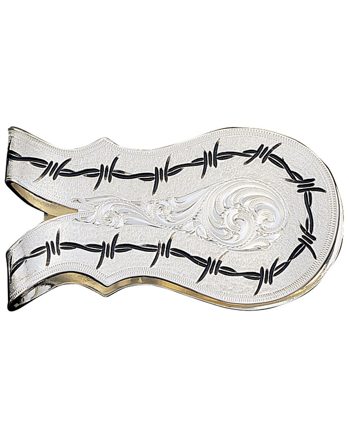 Montana Silversmiths Barbed Wire Rounded Money Clip Boot Barn - monta!   na silversmiths barbed wire rounded money clip silver hi res