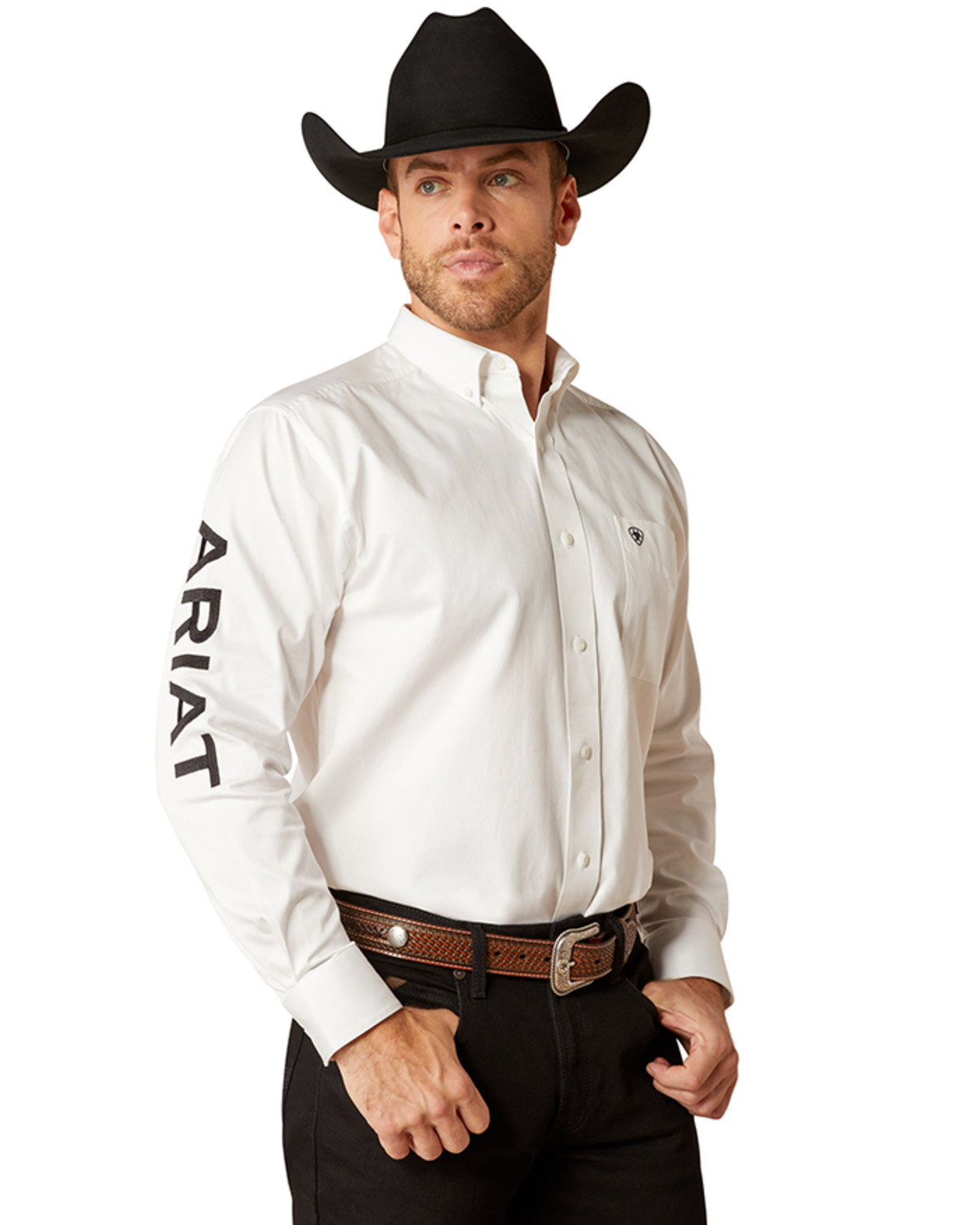 Ariat Men's Team Logo Twill Long Sleeve Button-Down Western Shirt