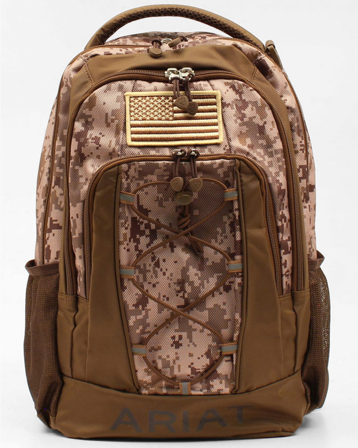 Ariat Camo American Patch Front Panel Backpack