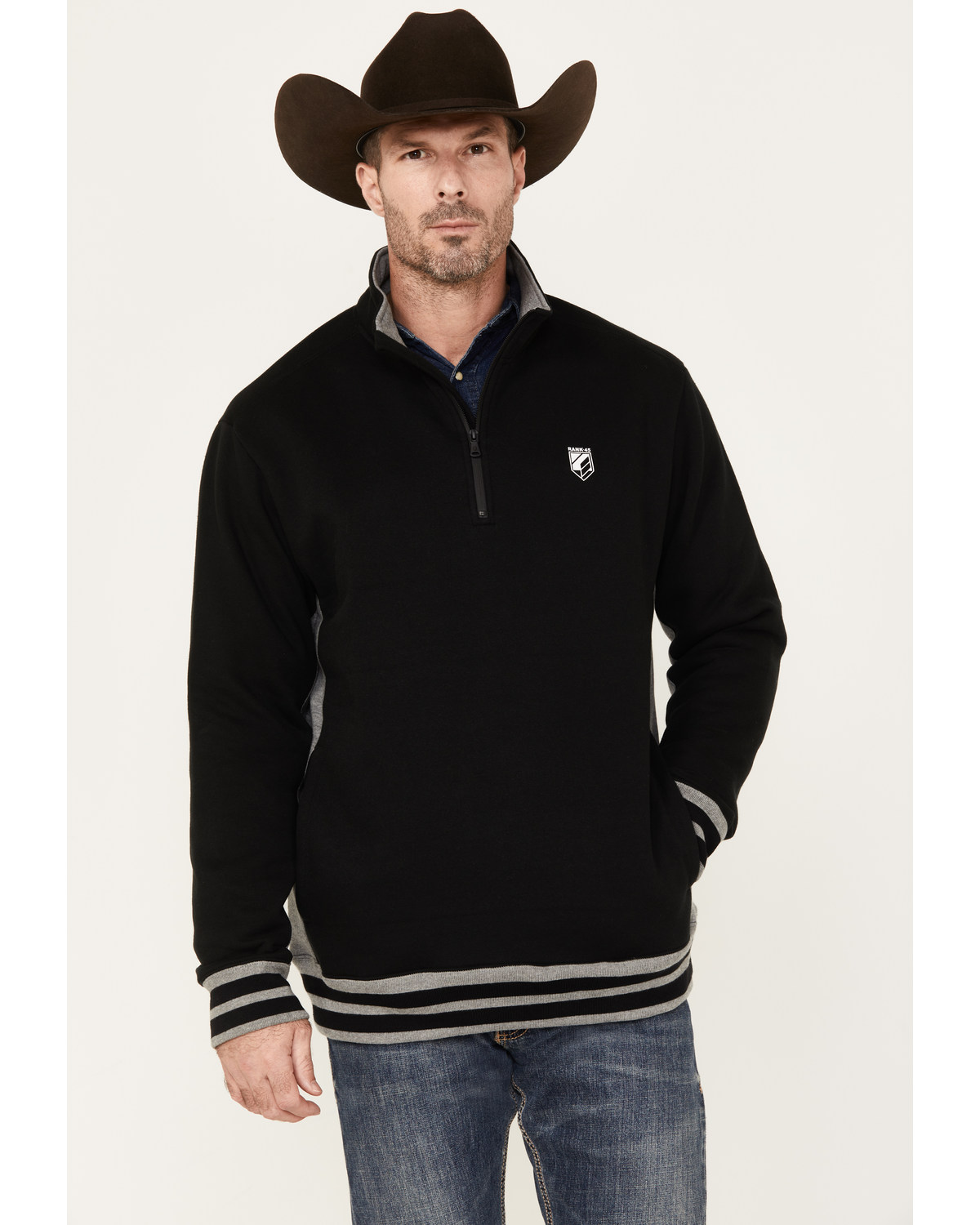 RANK 45® Men's Bring it 1/4 Zip Pullover