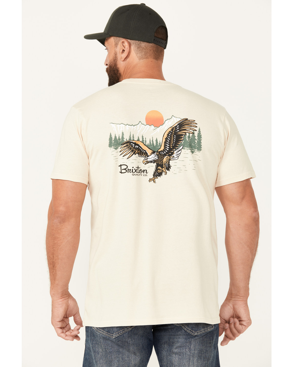 Brixton Men's Glacier Eagle Short Sleeve Graphic T-Shirt