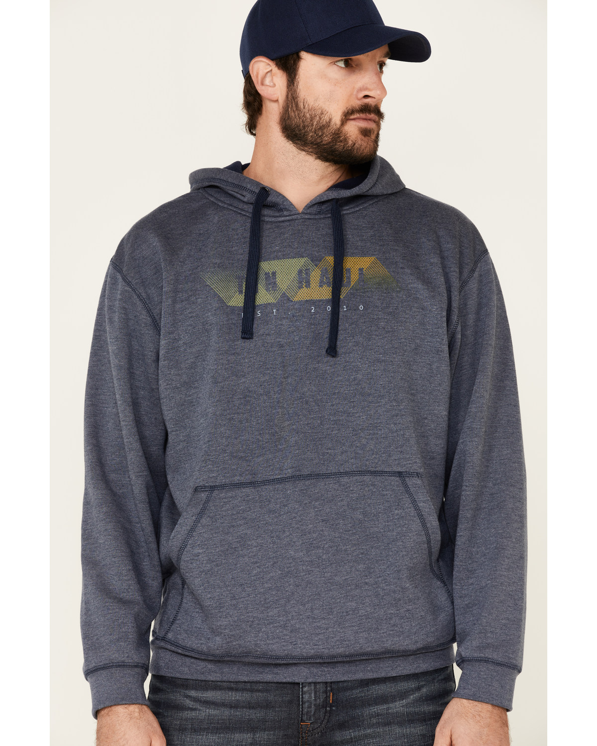 Tin Haul Men's Geometric Abstract Logo Hooded Sweatshirt
