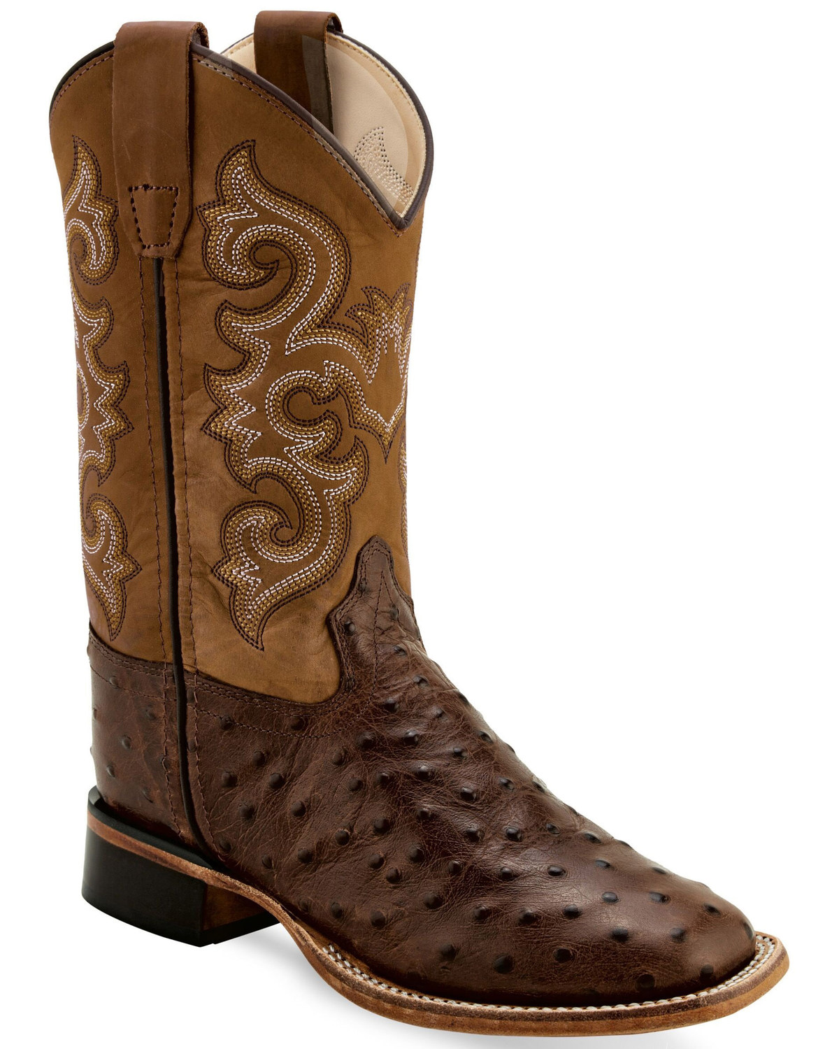 Faux ostrich boots clearance