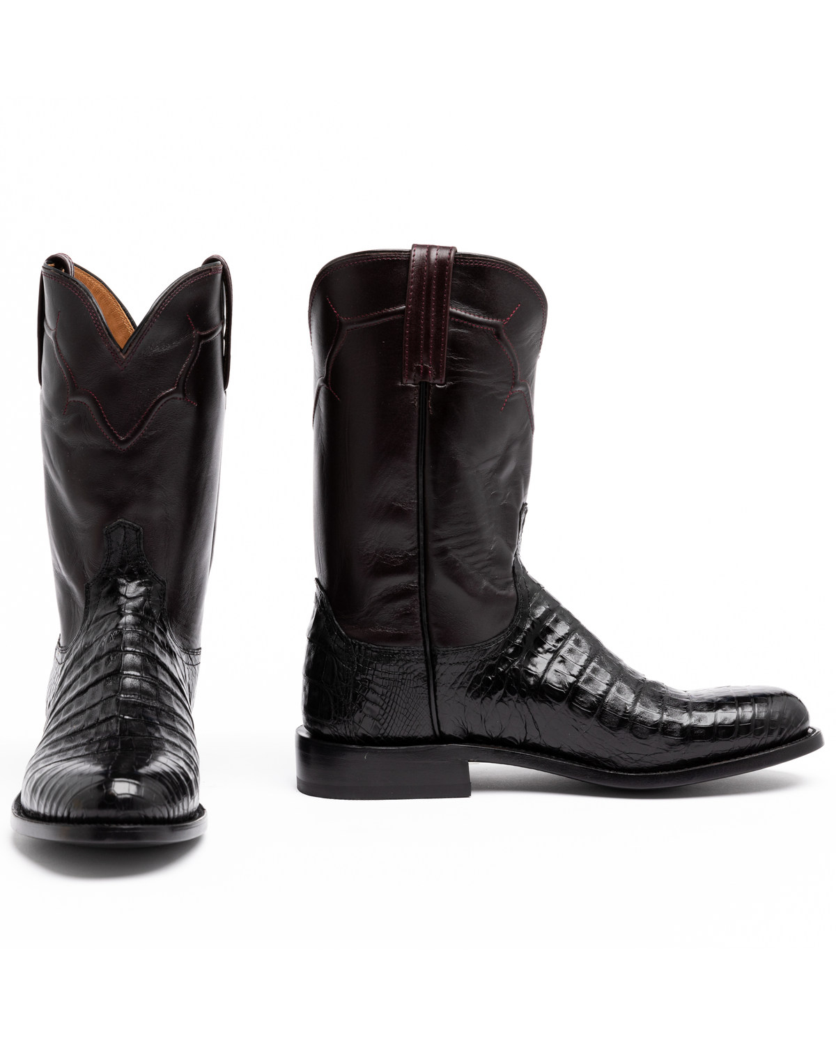 lucchese black caiman boots