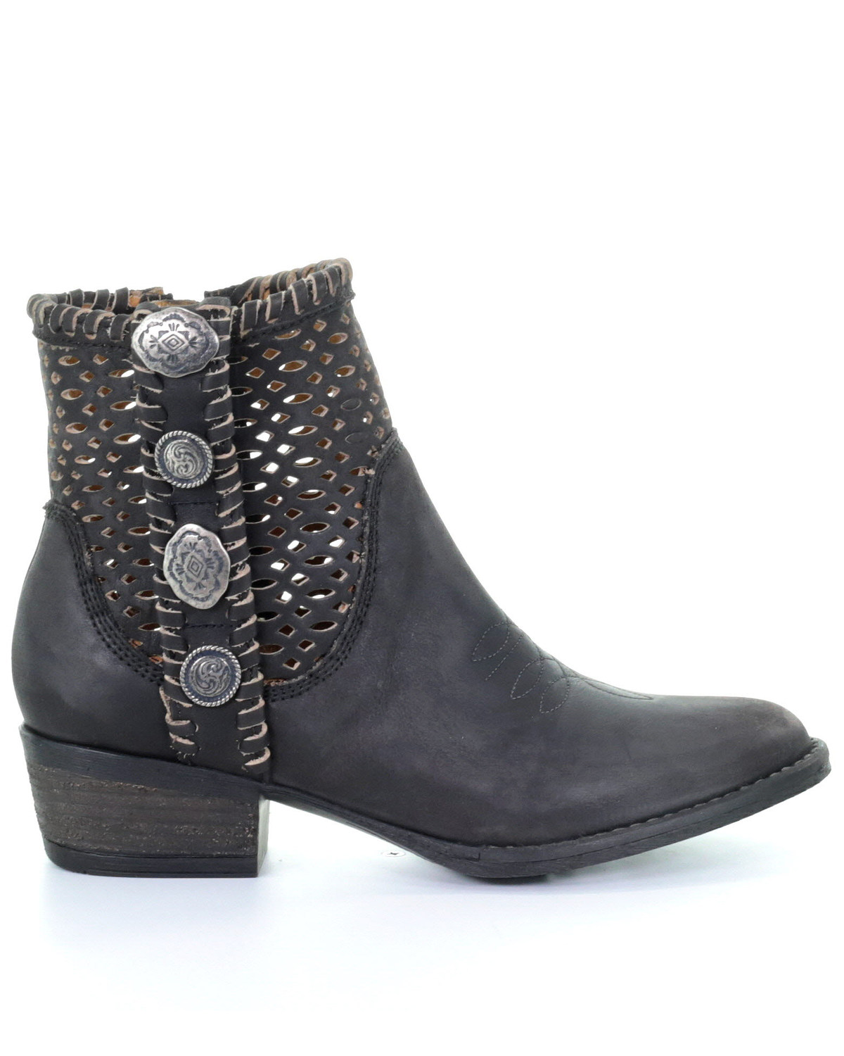 circle heel booties