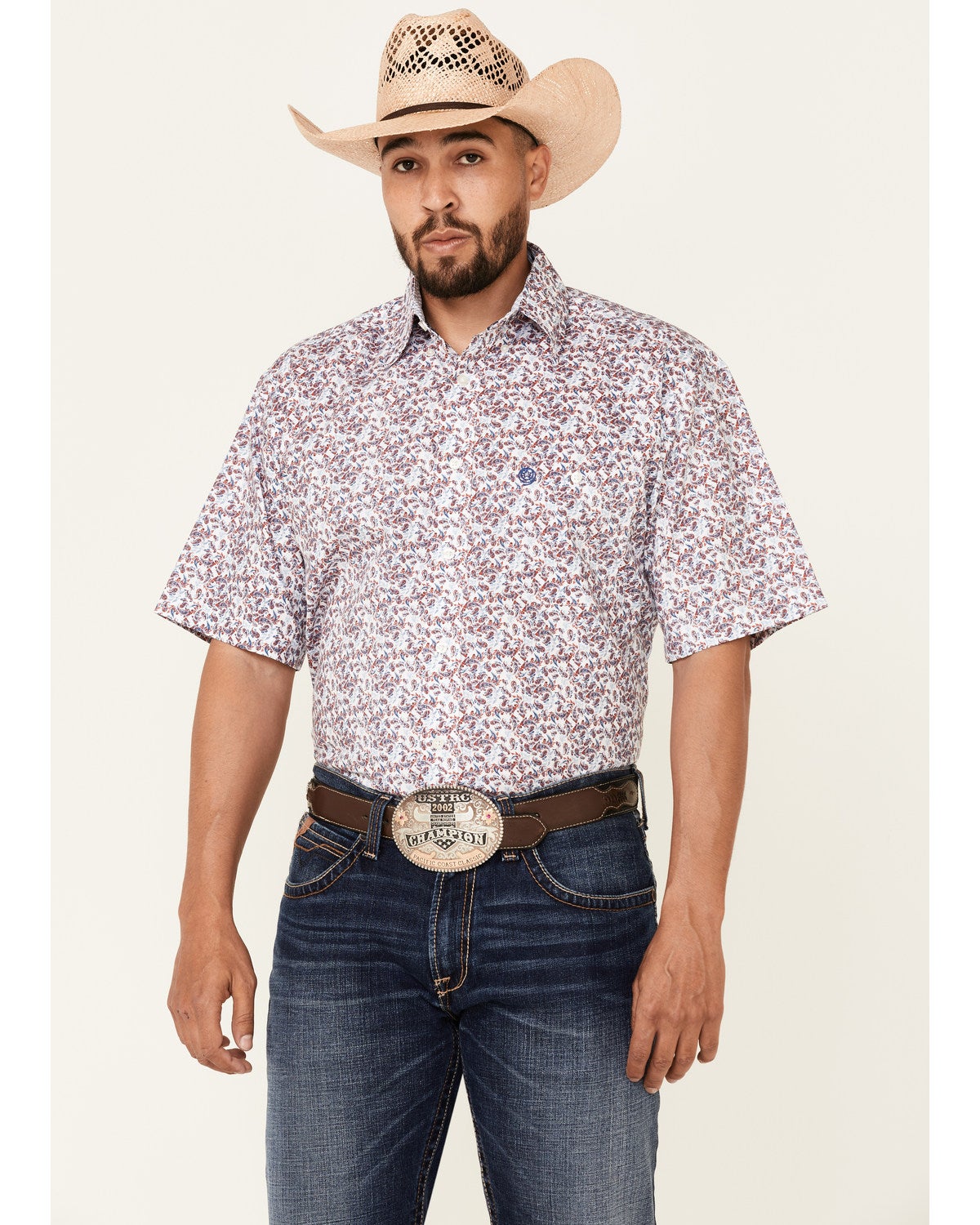 Wrangler Red Small Paisley Print 