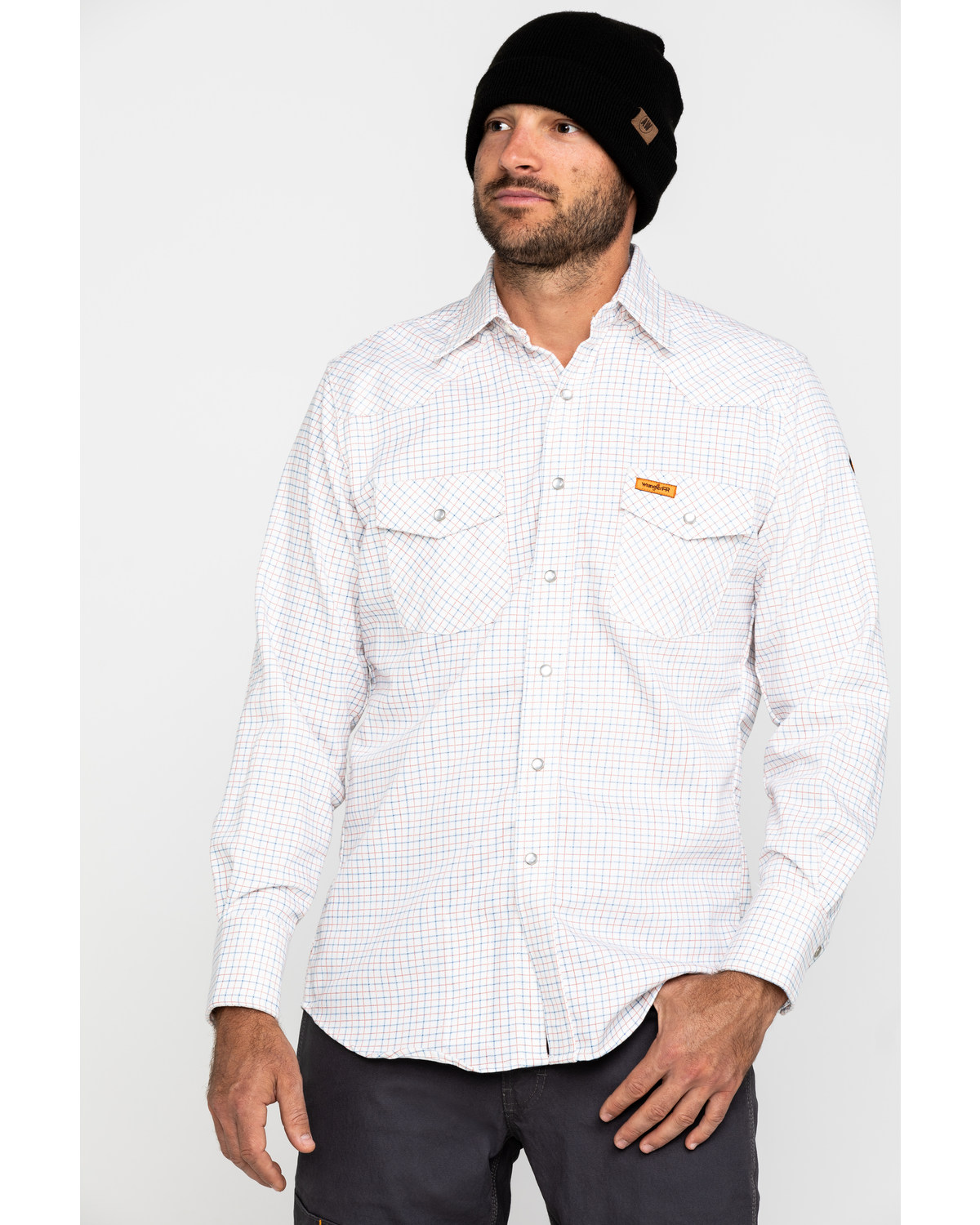 Wrangler Men S Western Fr Long Sleeve Plaid Snap Shirt Boot Barn