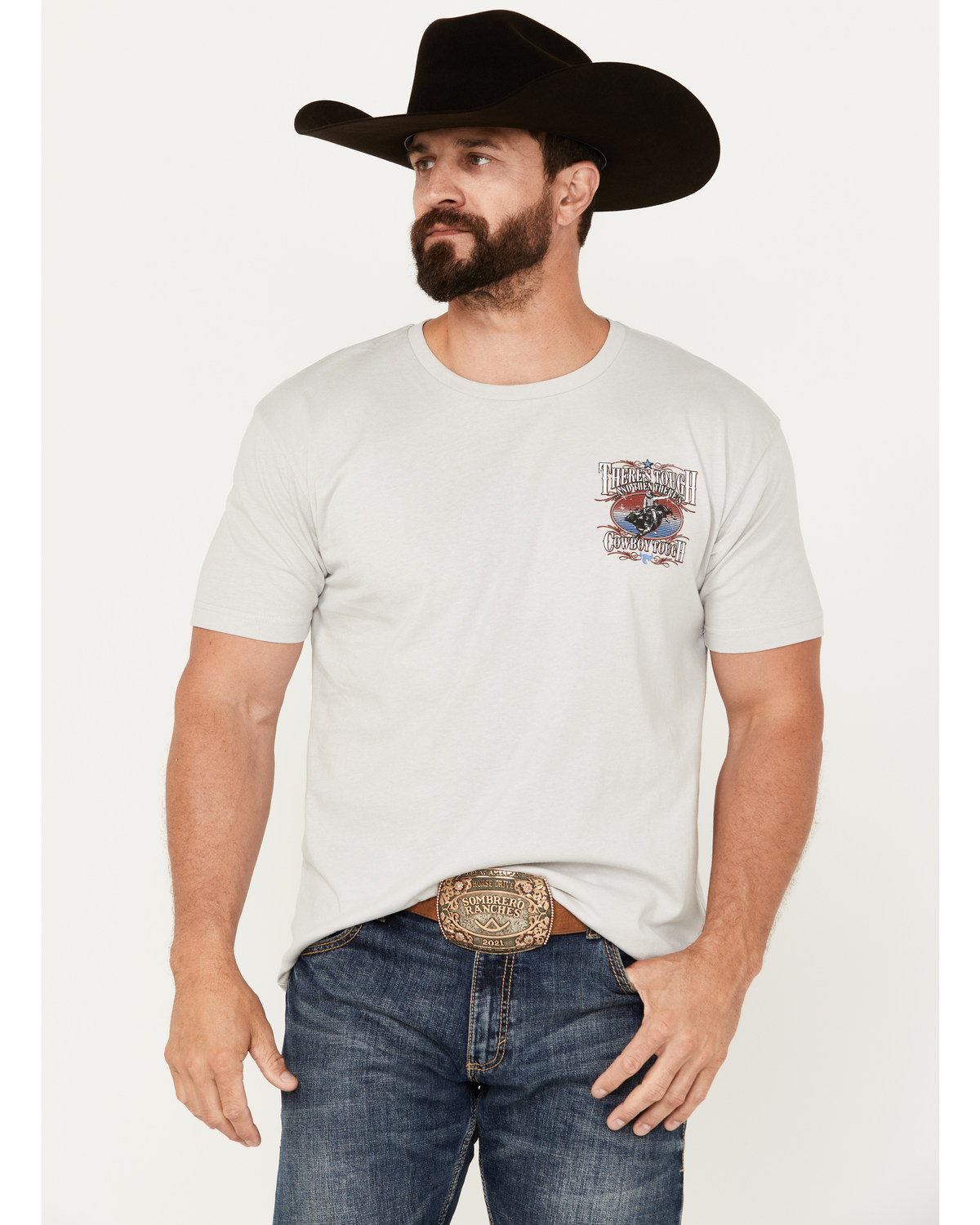 Cowboy Hardware Men's There's Tough Short Sleeve Graphic T-Shirt