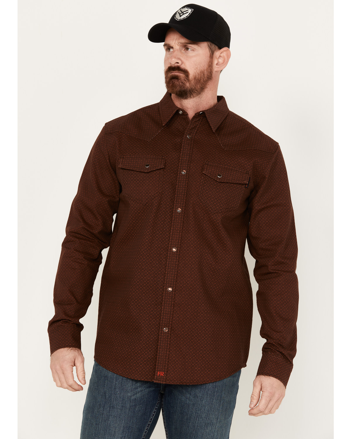 Cody James Men's FR Solid Long Sleeve Snap Western Shirt