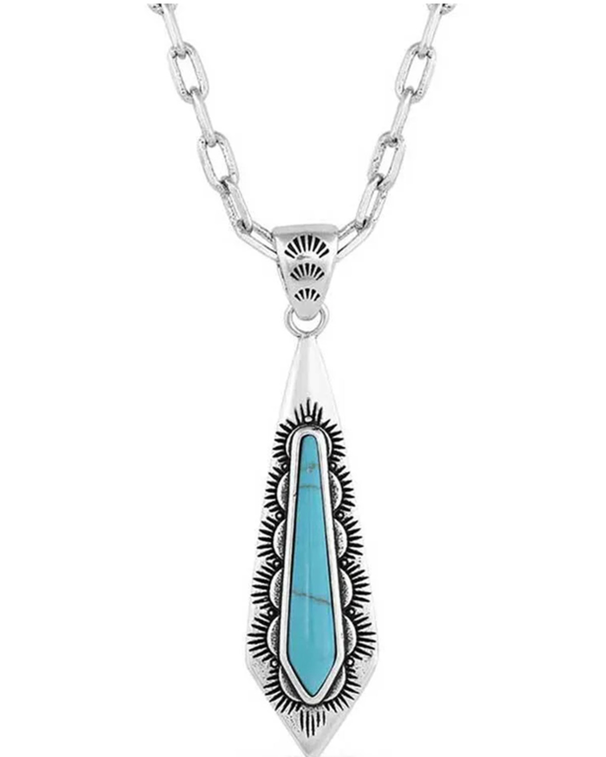 Montana Silversmiths Women's Southwest Turquoise Stream Necklace