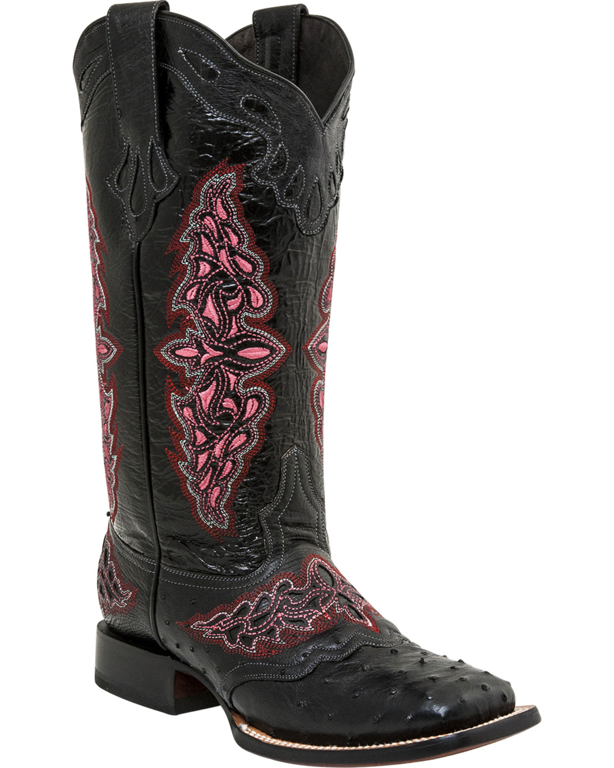 women's full quill ostrich boots