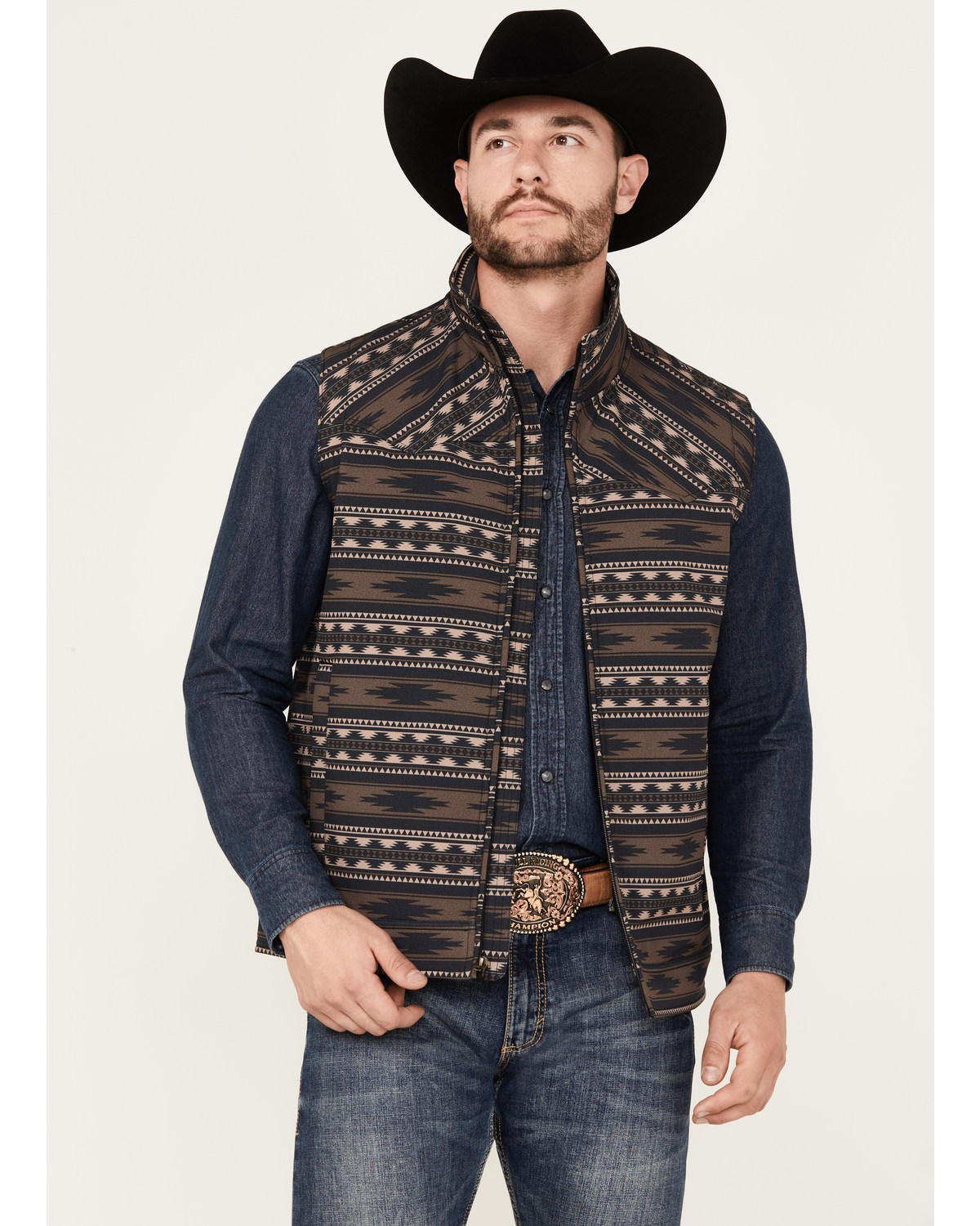 Cinch Men s Southwestern Print Concealed Carry Vest Boot Barn in Tustin CA