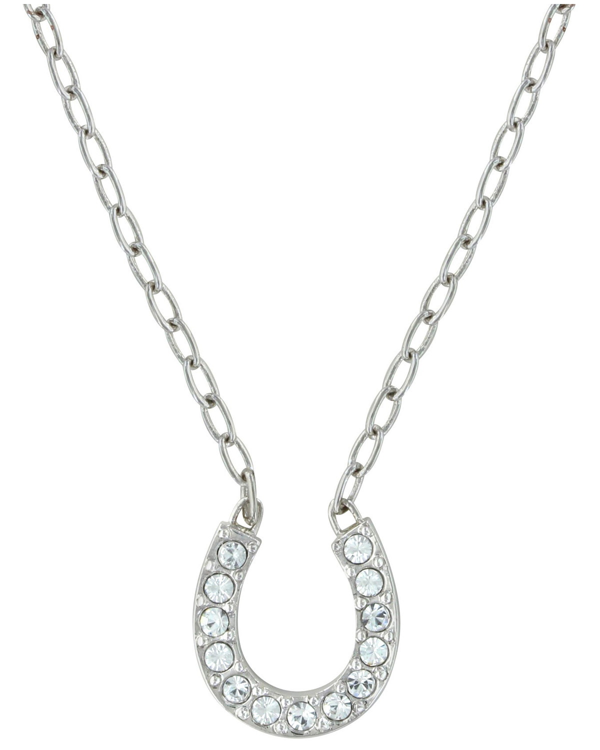 Montana Silversmiths Women's Crystal Clear Lucky Necklace